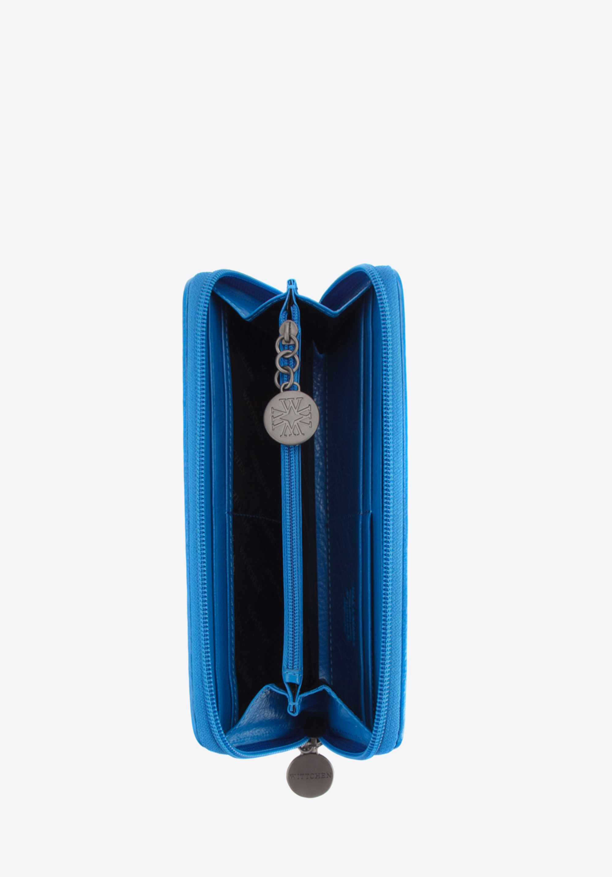 Damski portfel skórzany lakierowany tłoczony