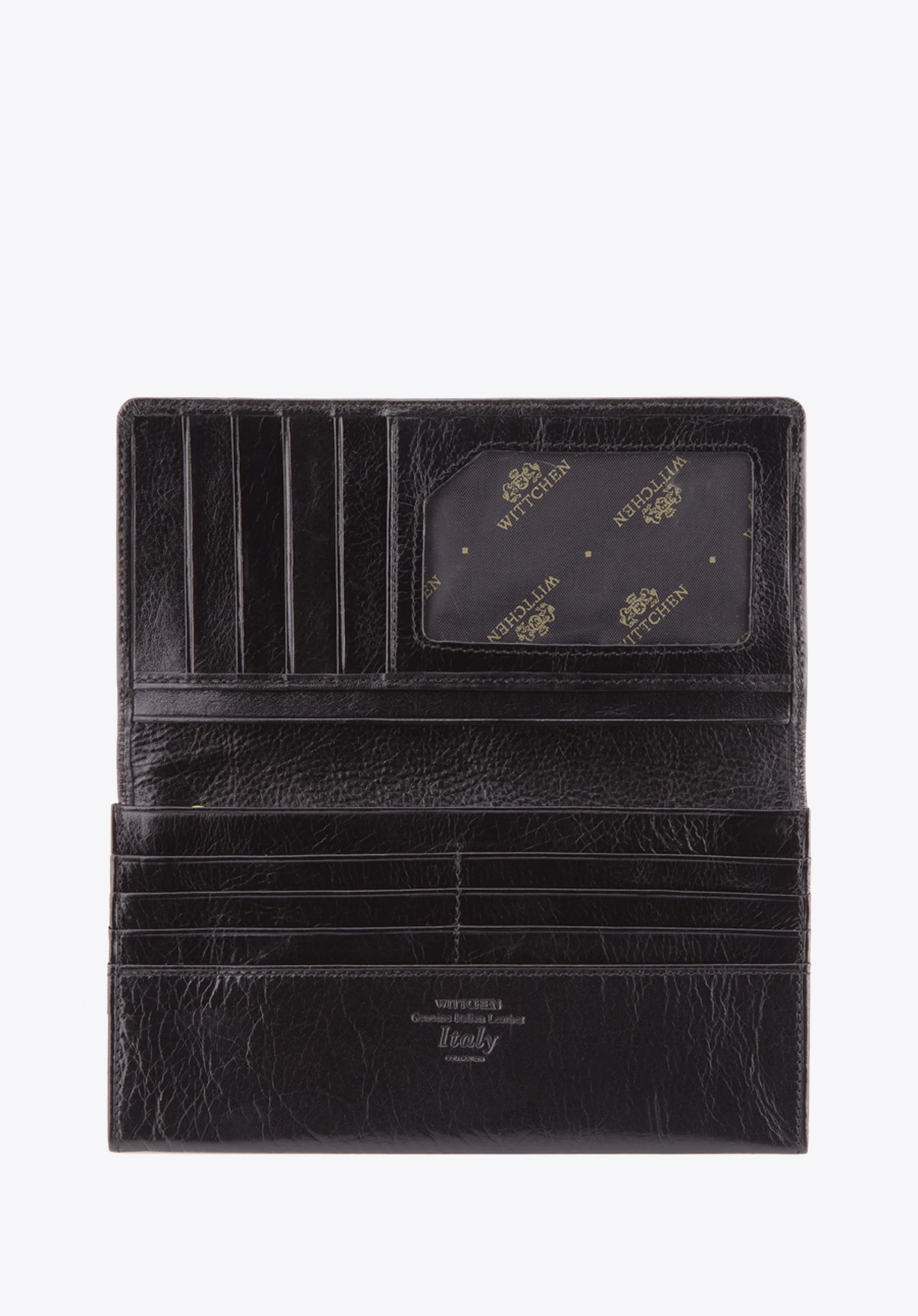 Damski portfel skórzany z kieszenią na suwak