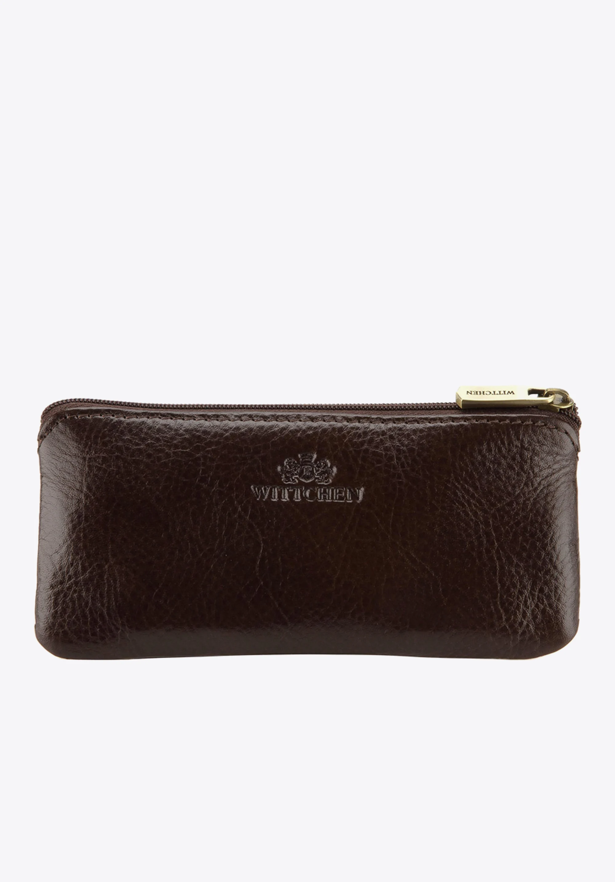 Etui na klucze skórzane z półotwartą kieszenią