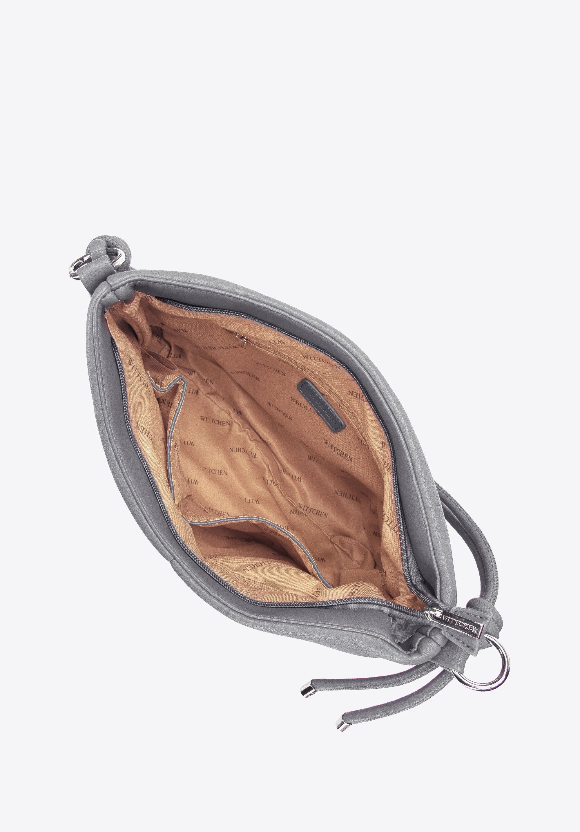 Torebka worek z miękkiej ekoskóry z supełkami