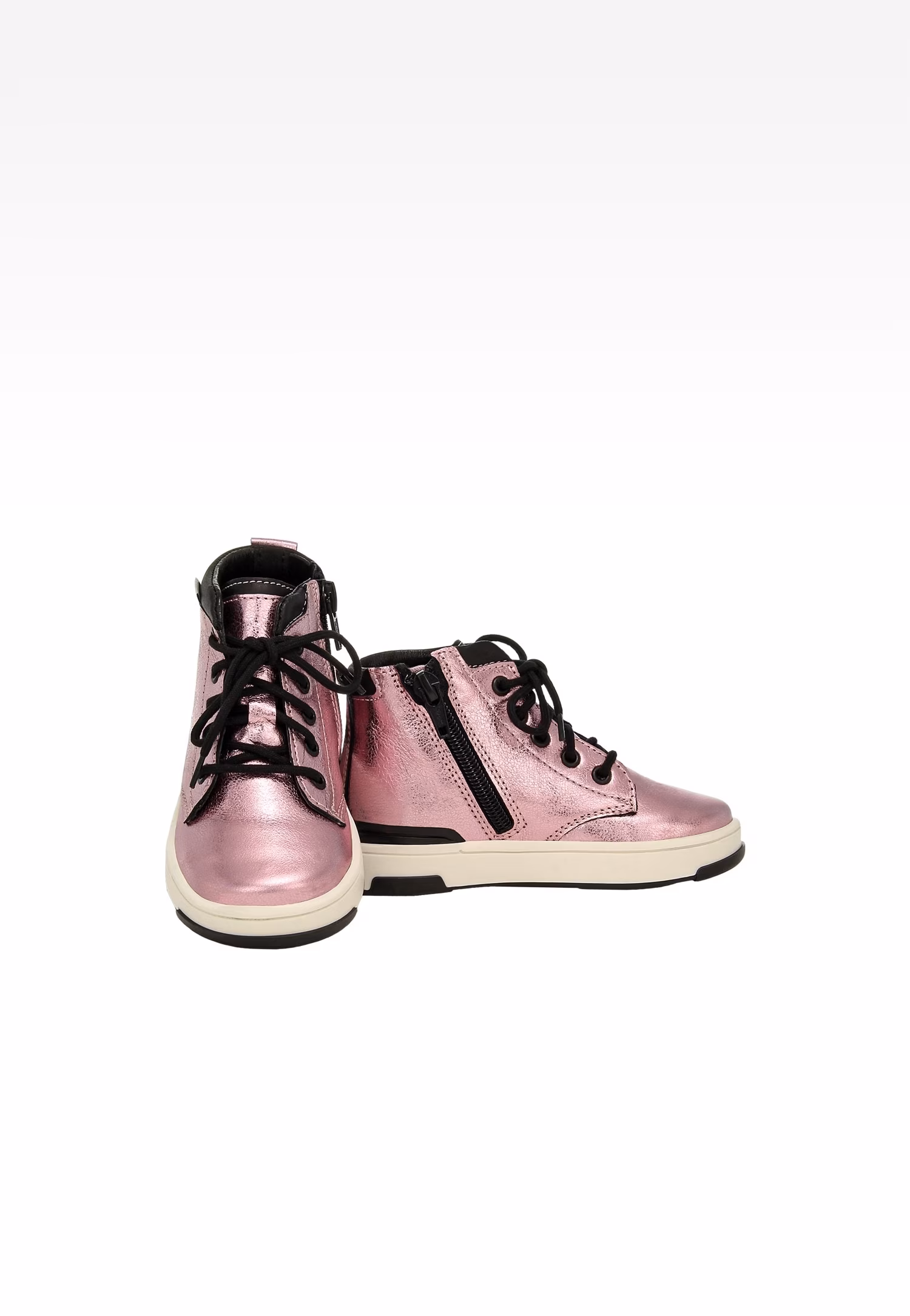 Błękitno-białe skórzane trampki BARTEK 1112104