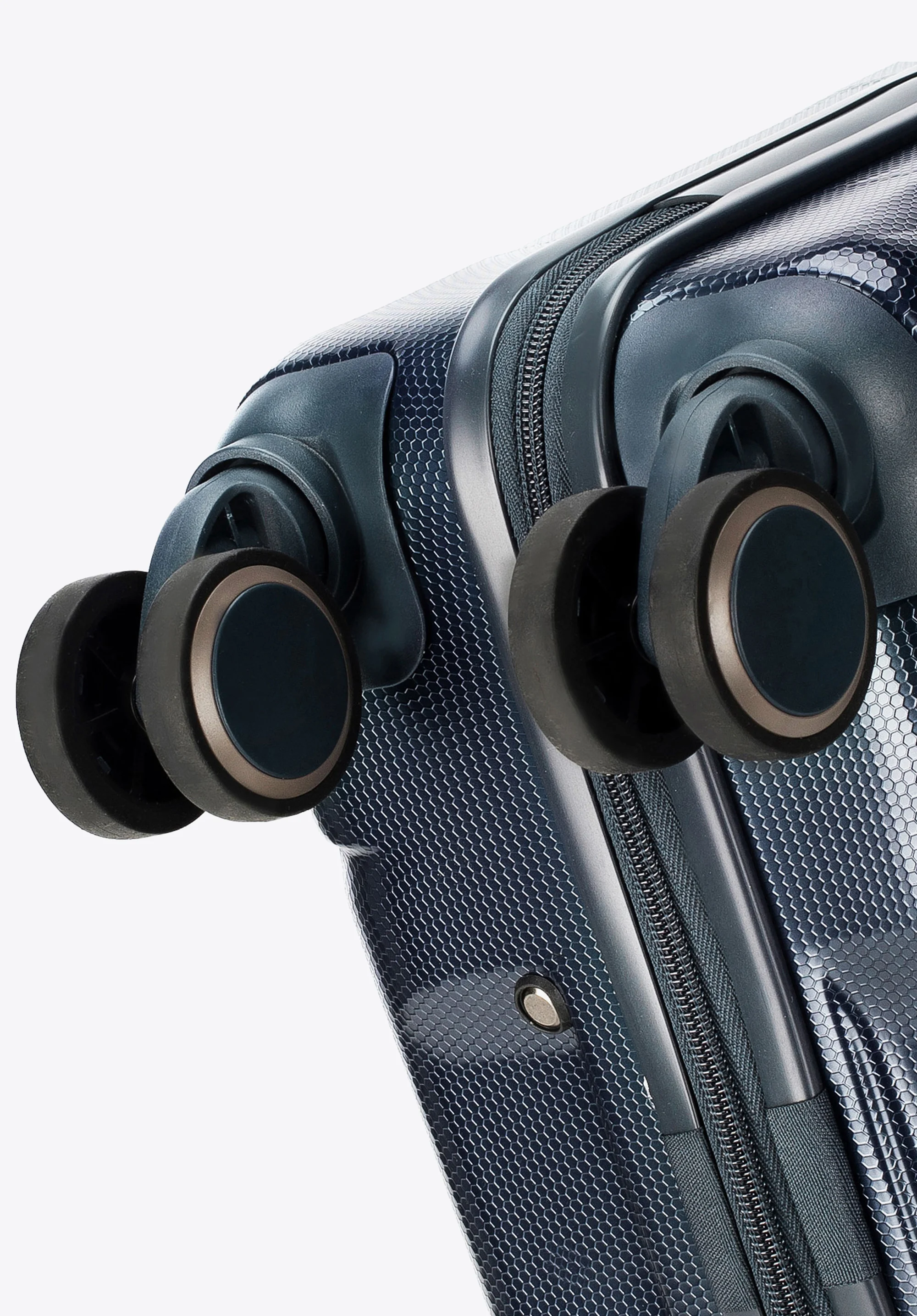 Walizka kabinowa z polikarbonu geometryczna