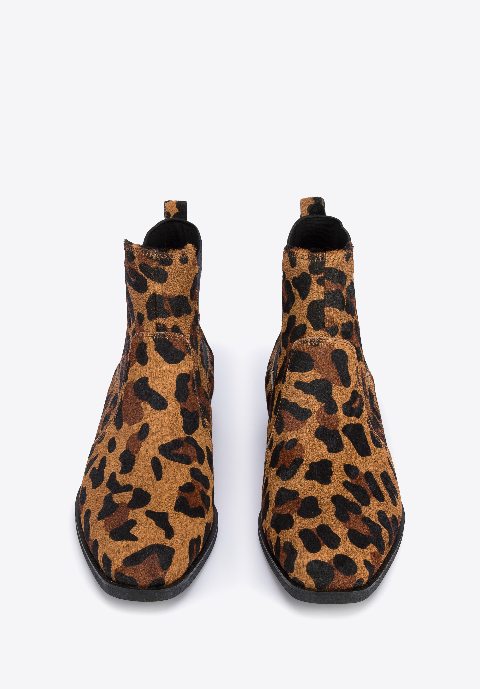 Damskie sztyblety skórzane z włosiem