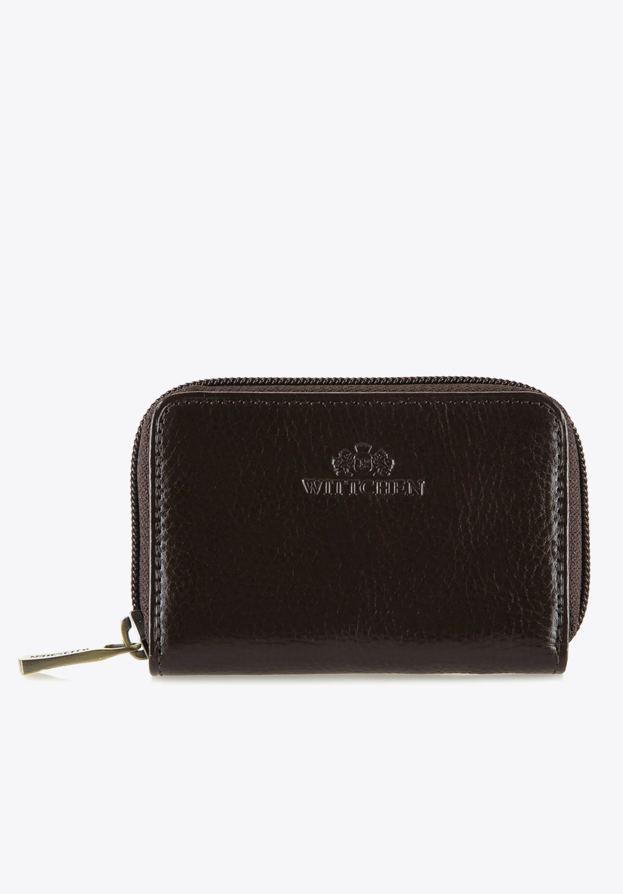 Etui na karty kredytowe skórzane na suwak