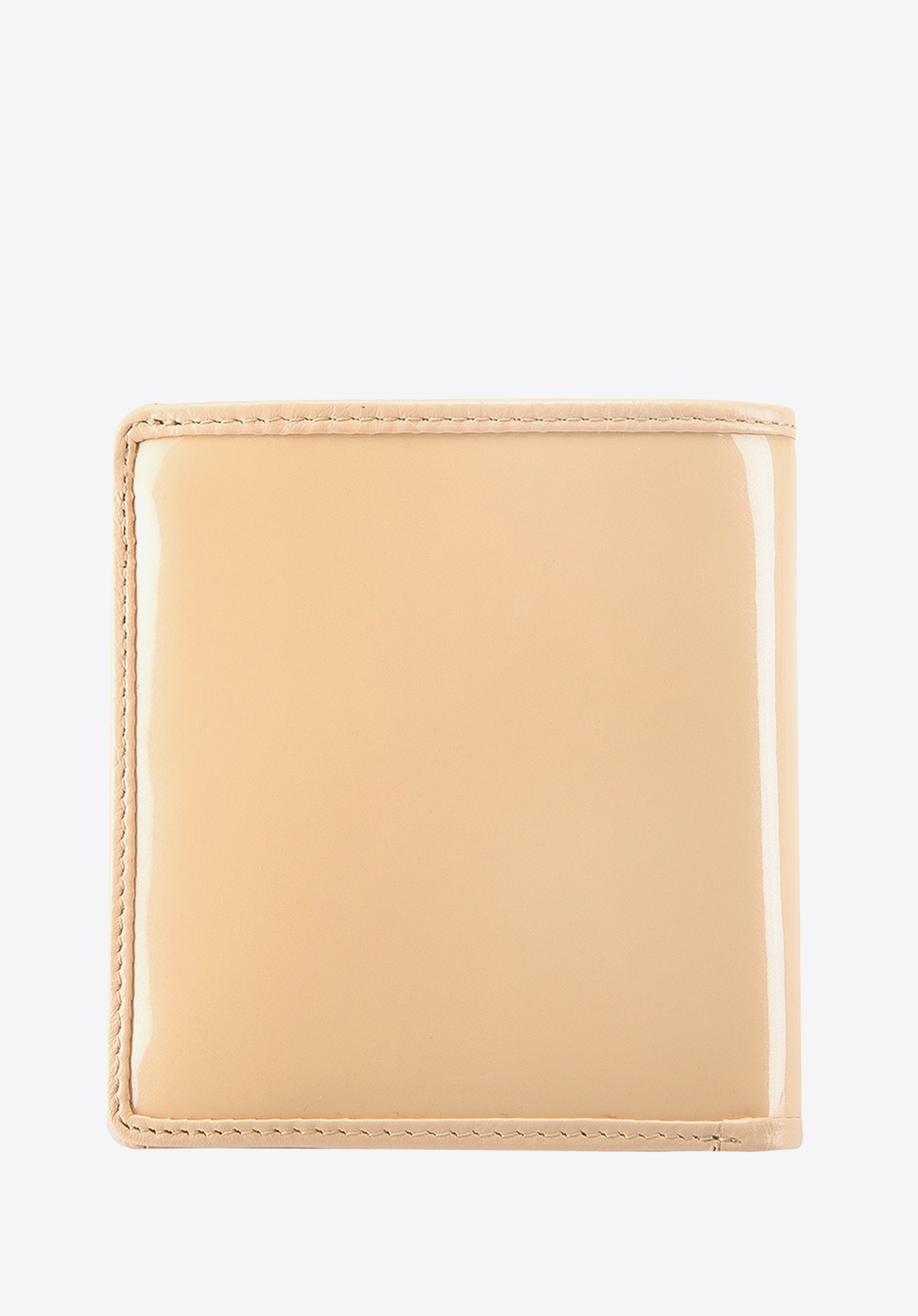 Damski portfel ze skóry lakierowany mały