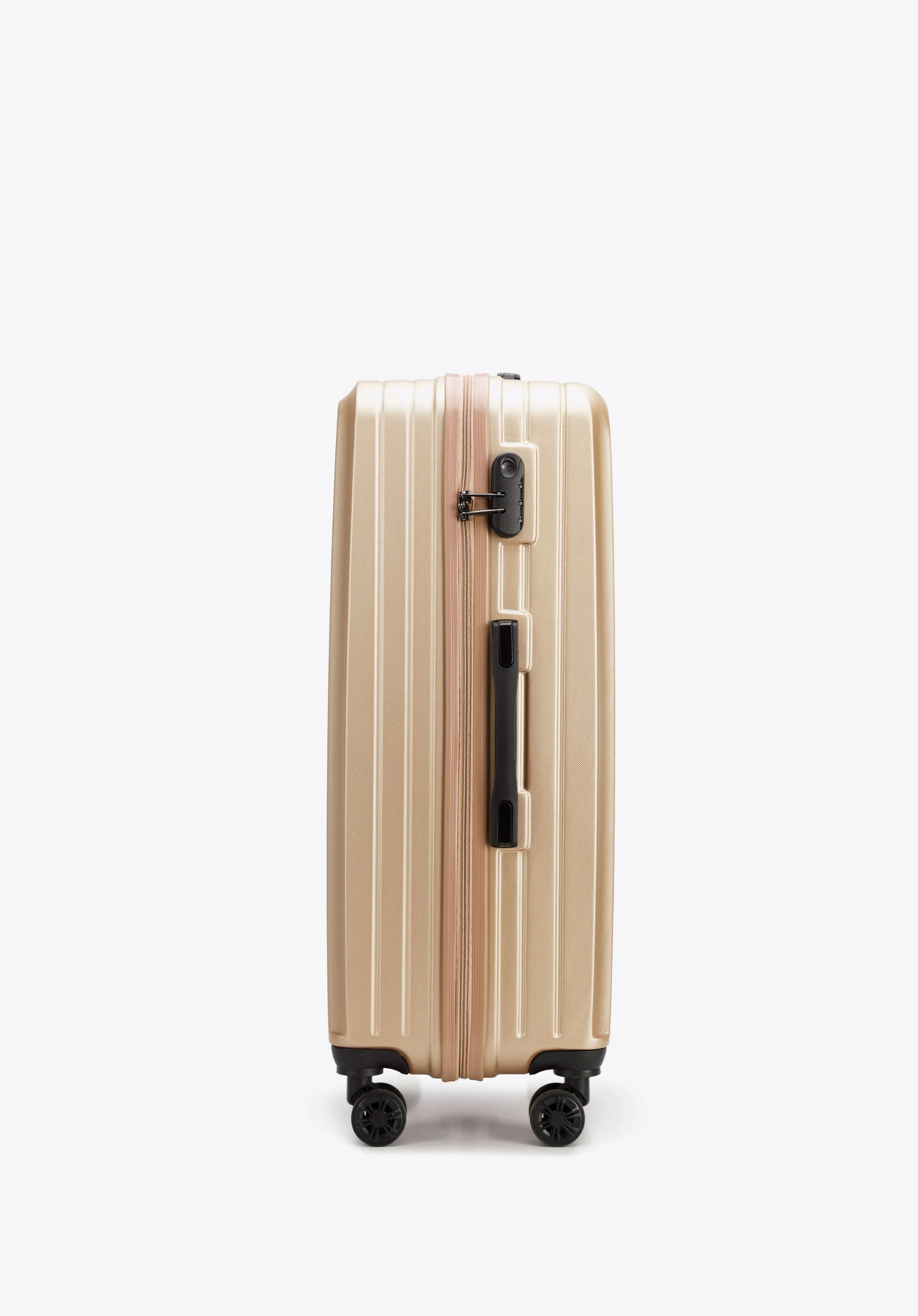 Walizka kabinowa z ABS-u w ukośne paski