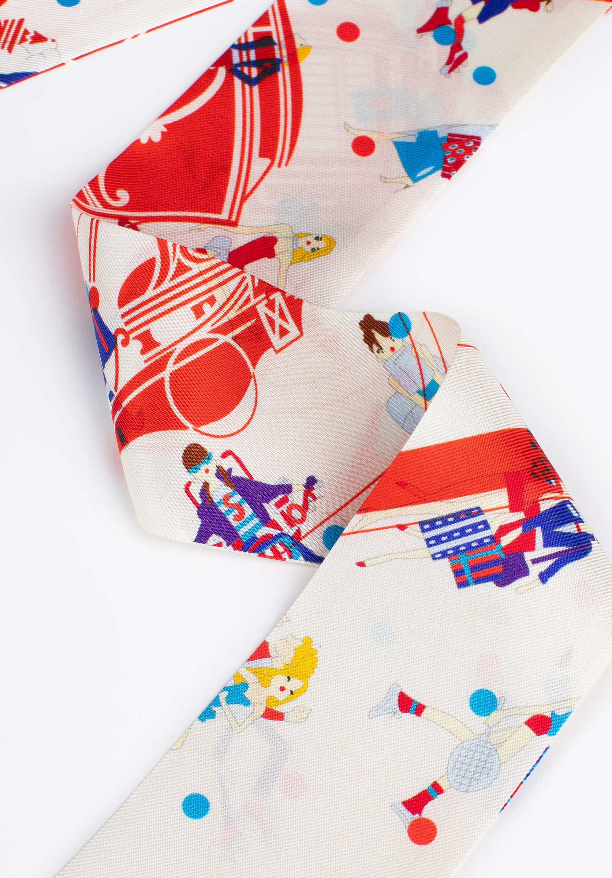 Damska apaszka twilly z jedwabiu