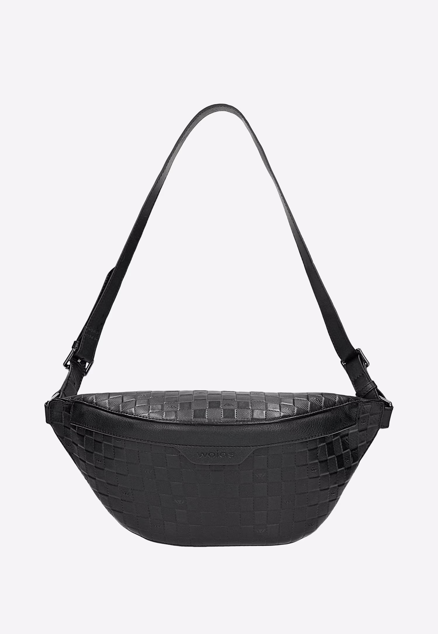 Czarna logowana nerka męska