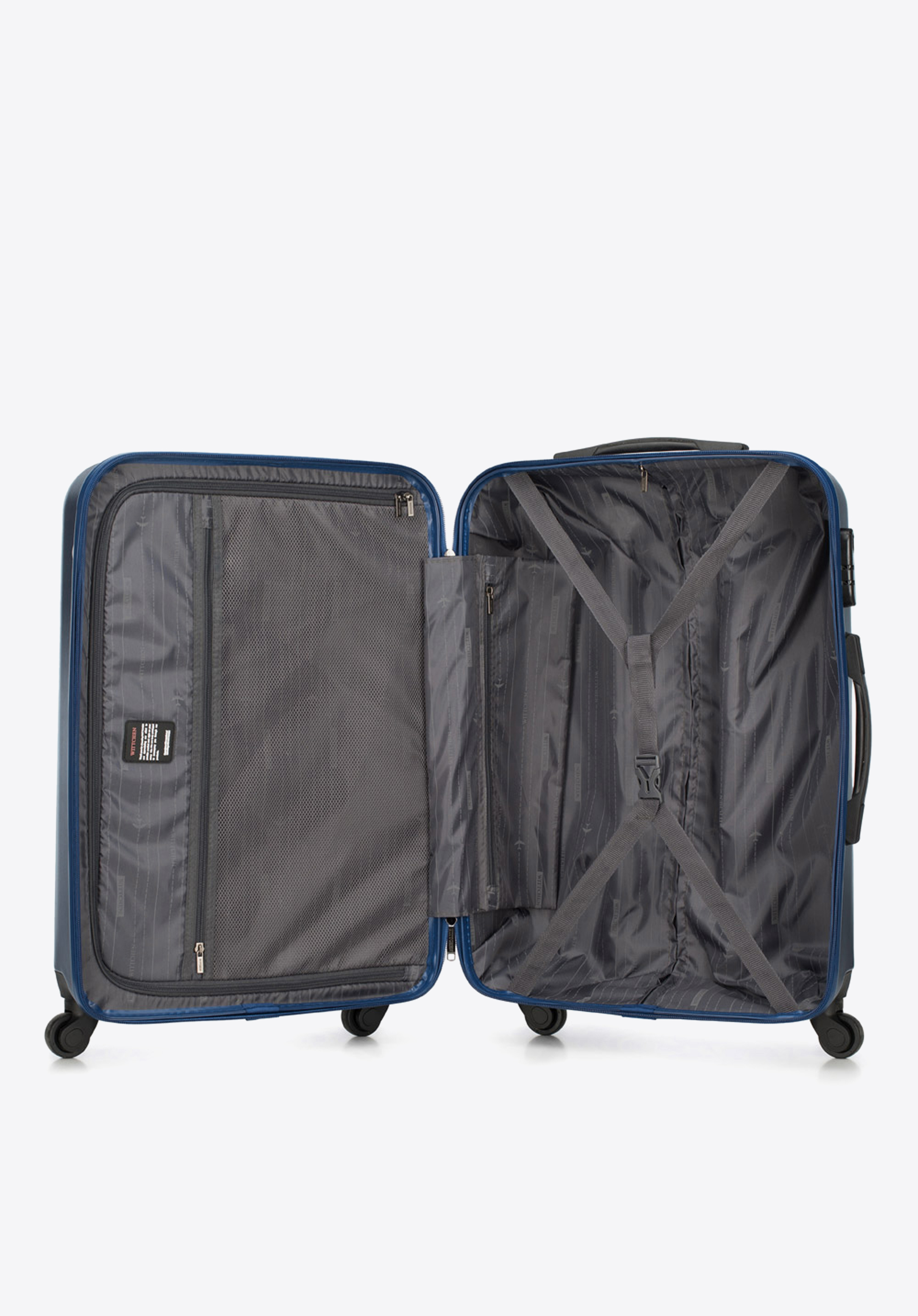 Walizka kabinowa z polikarbonu fakturowana