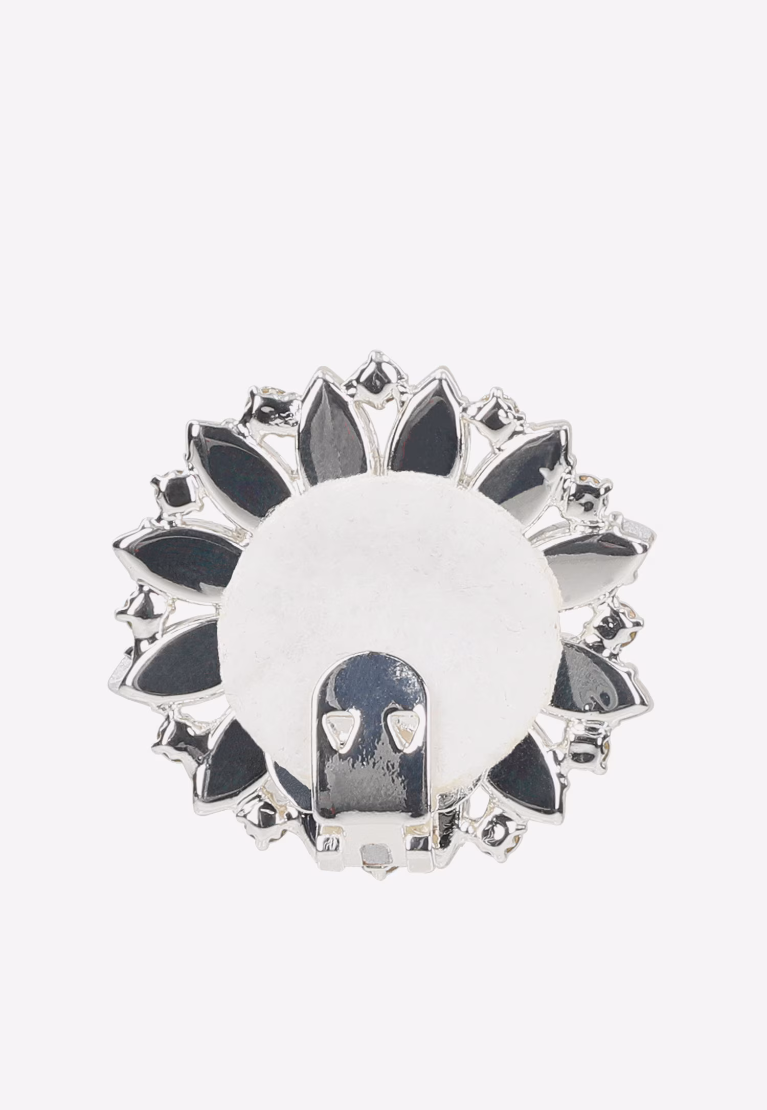 Okrągła ozdoba do obuwia z kryształkami