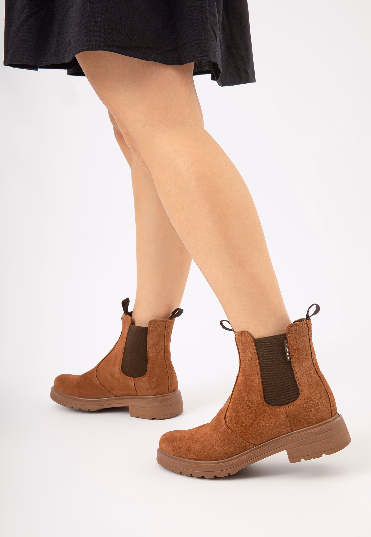 Czarne jesienne sztyblety damskie w stylu miejskim