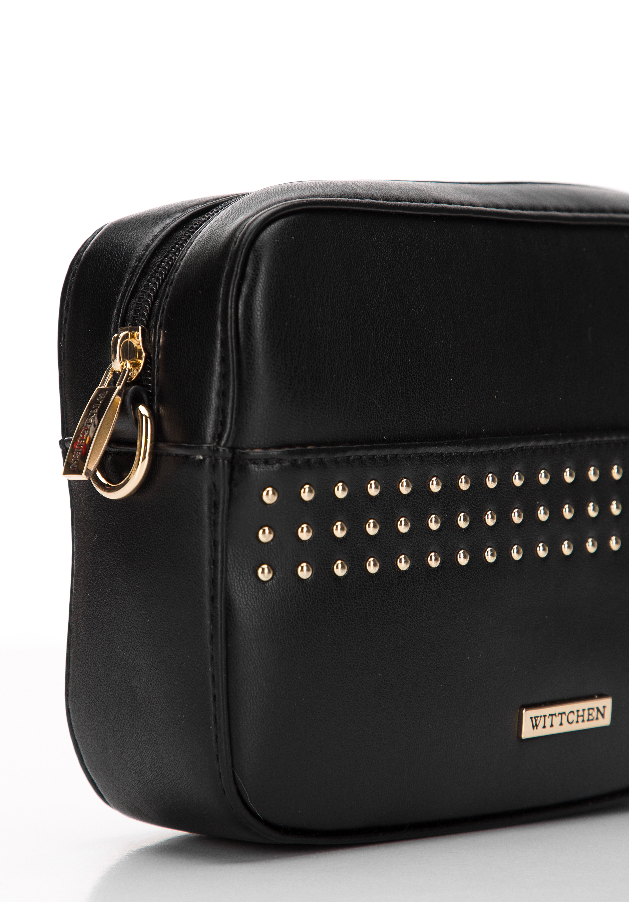 Damska listonoszka pudełkowa z nitami