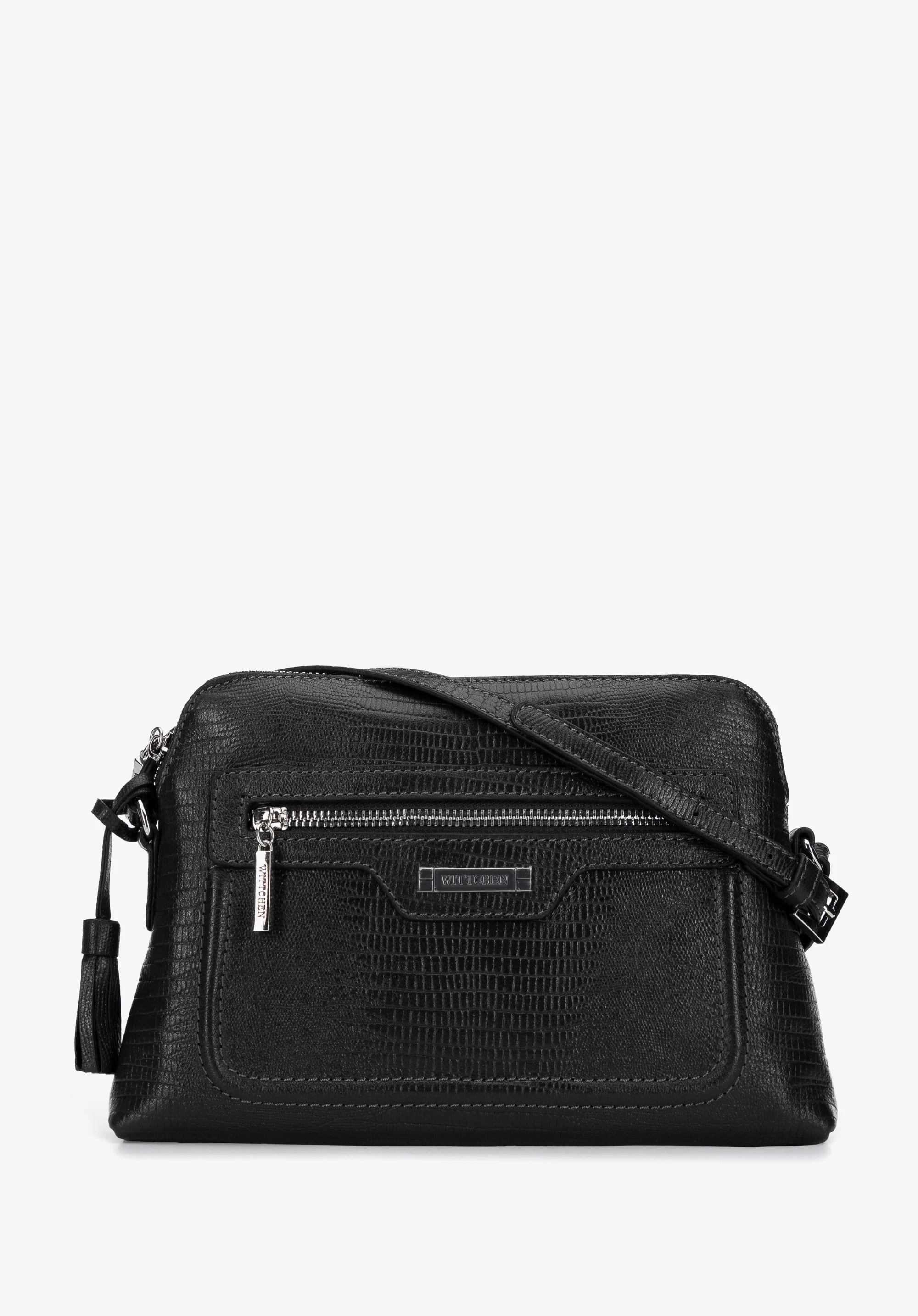 Damska listonoszka skórzana z chwostem