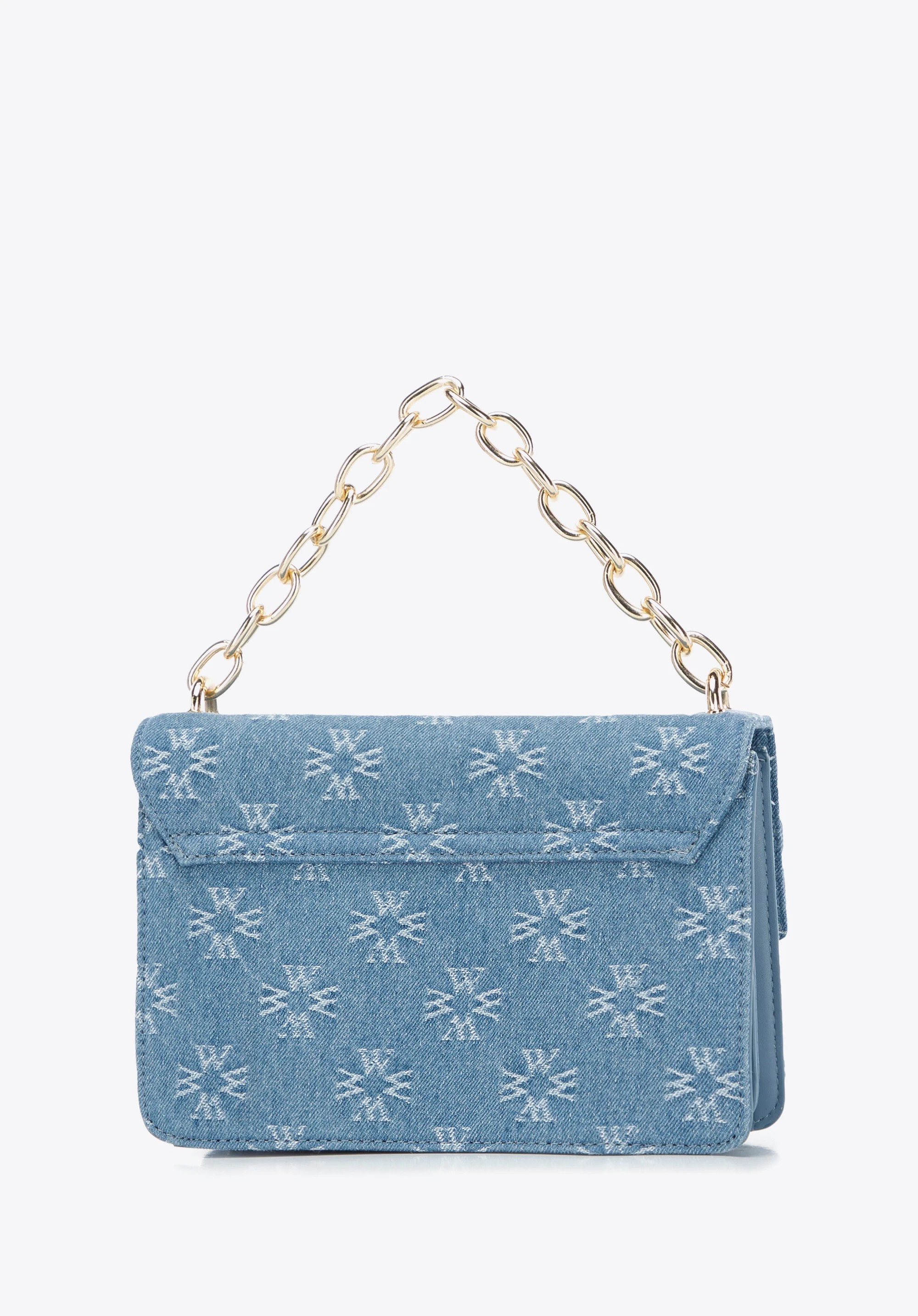 Damska listonoszka dżinsowa w monogram mała