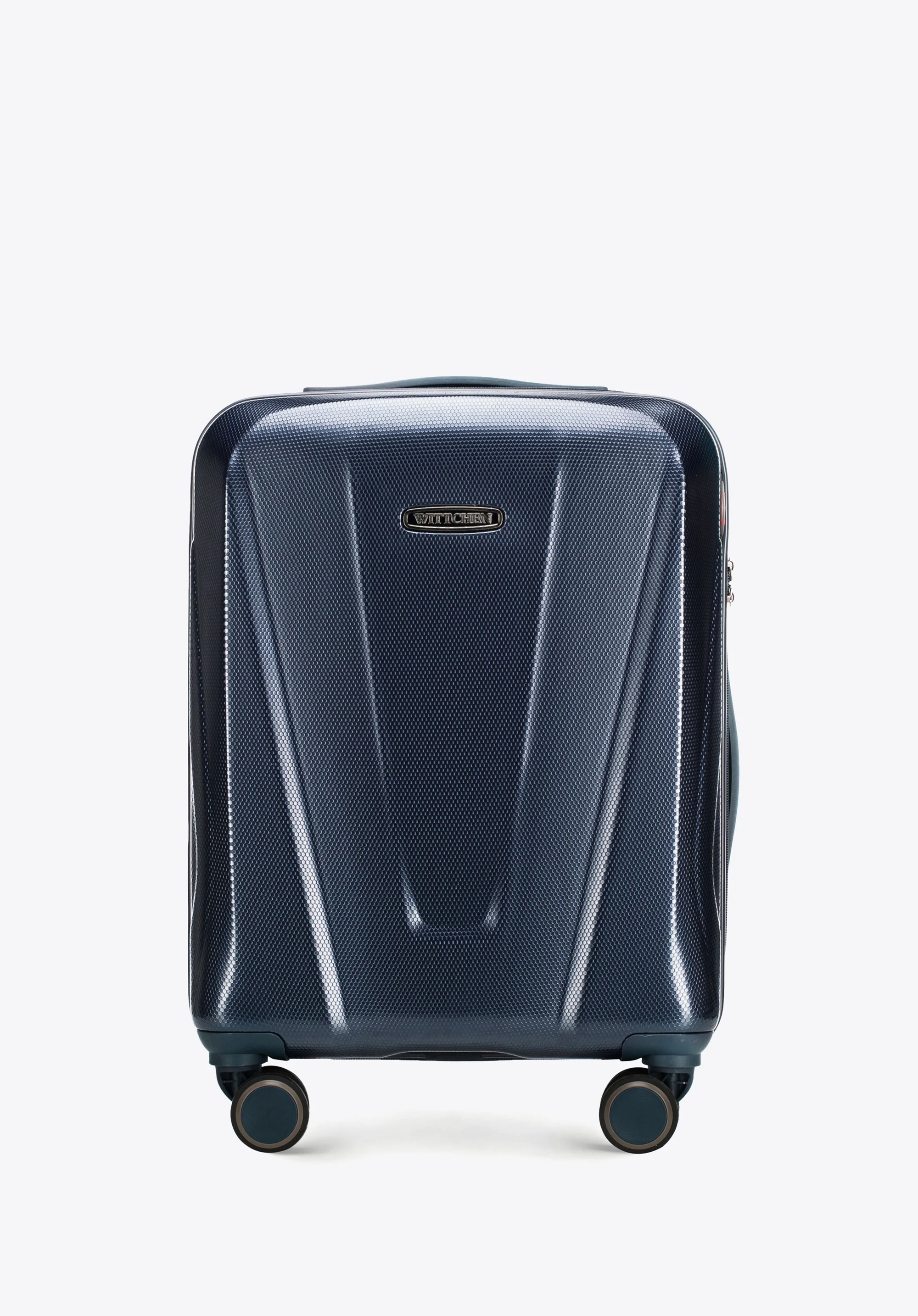 Walizka kabinowa z polikarbonu geometryczna