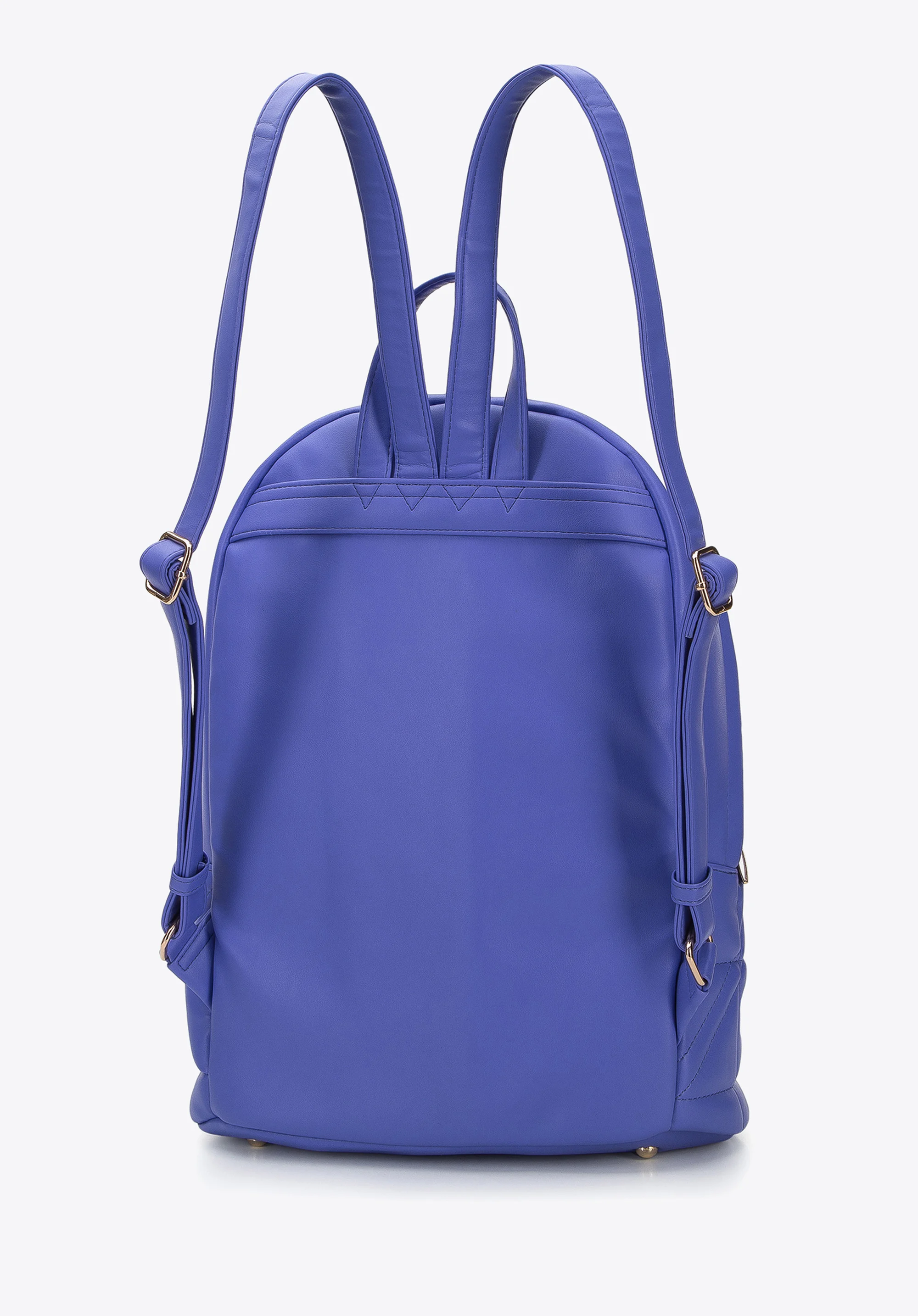 Damski plecak z pikowanej ekoskóry duży