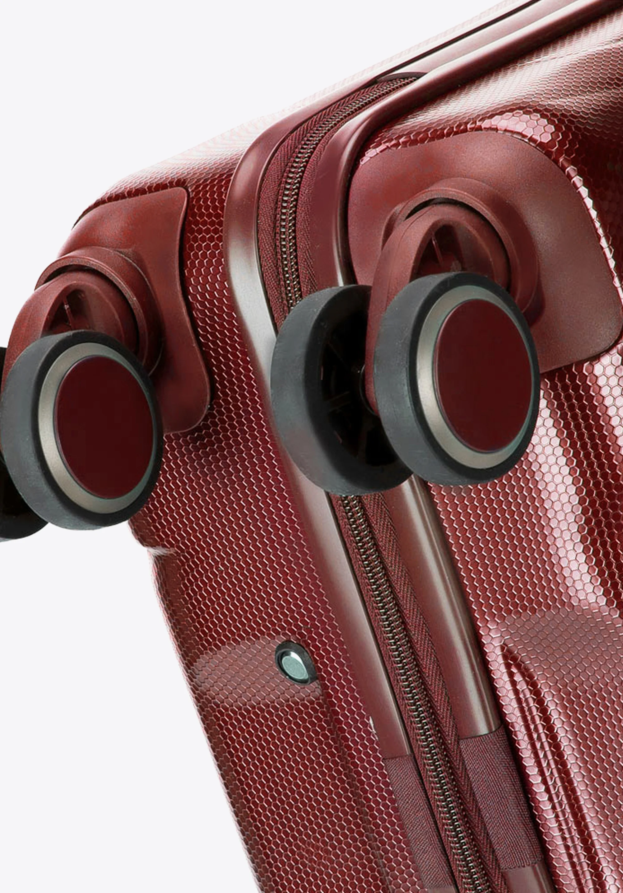 Walizka kabinowa z polikarbonu geometryczna