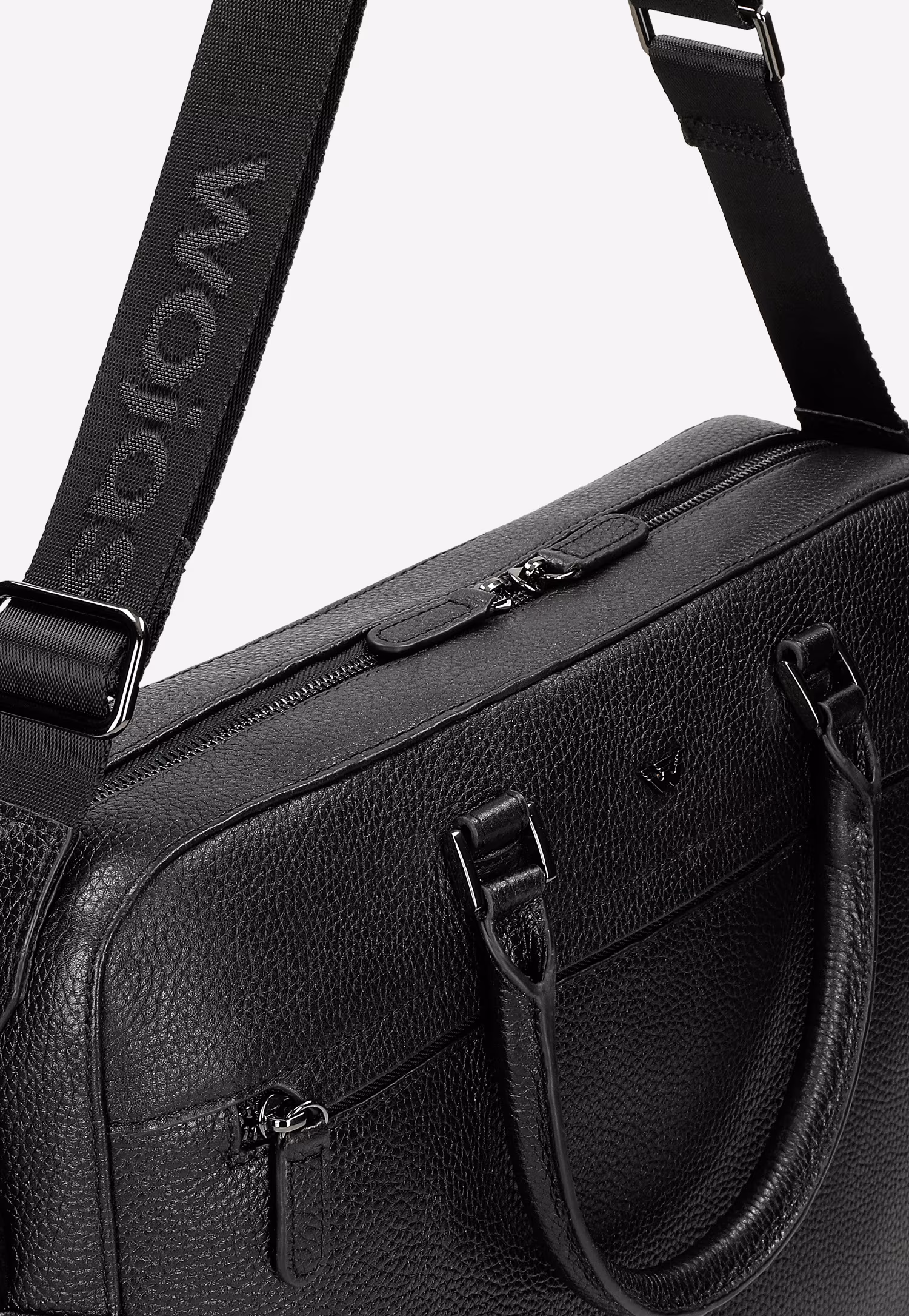 Czarna torba męska do ręki i na ramię