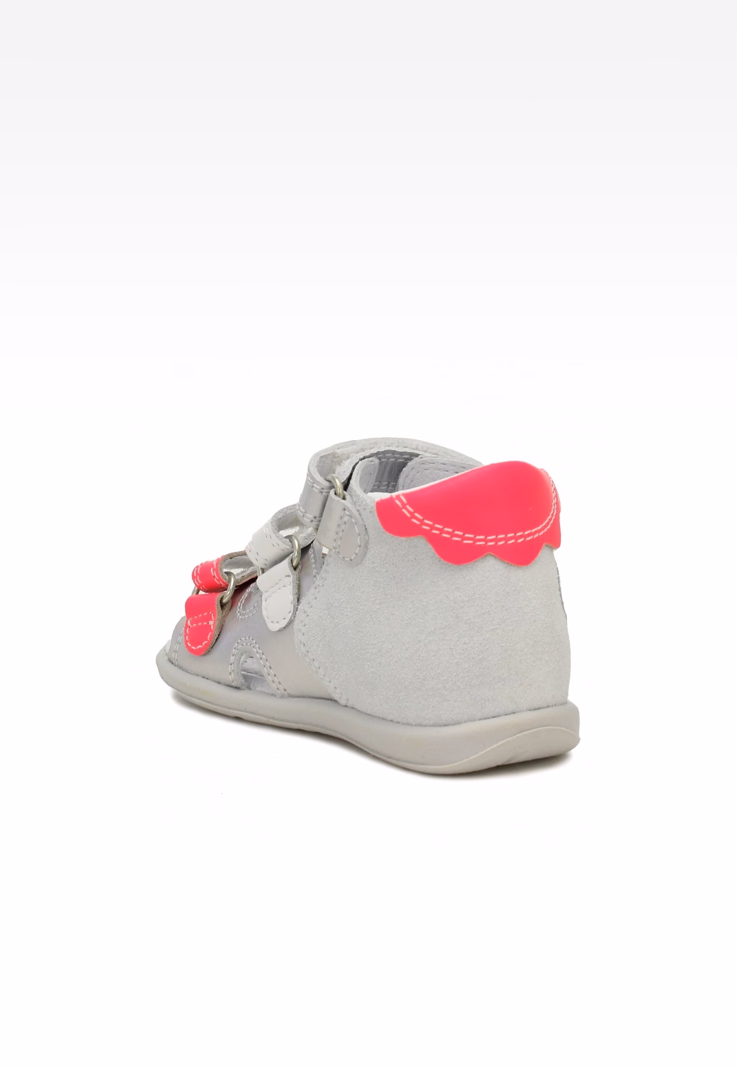 Sandały BARTEK 71158-0011, dla dziewcząt, szaro-różowy