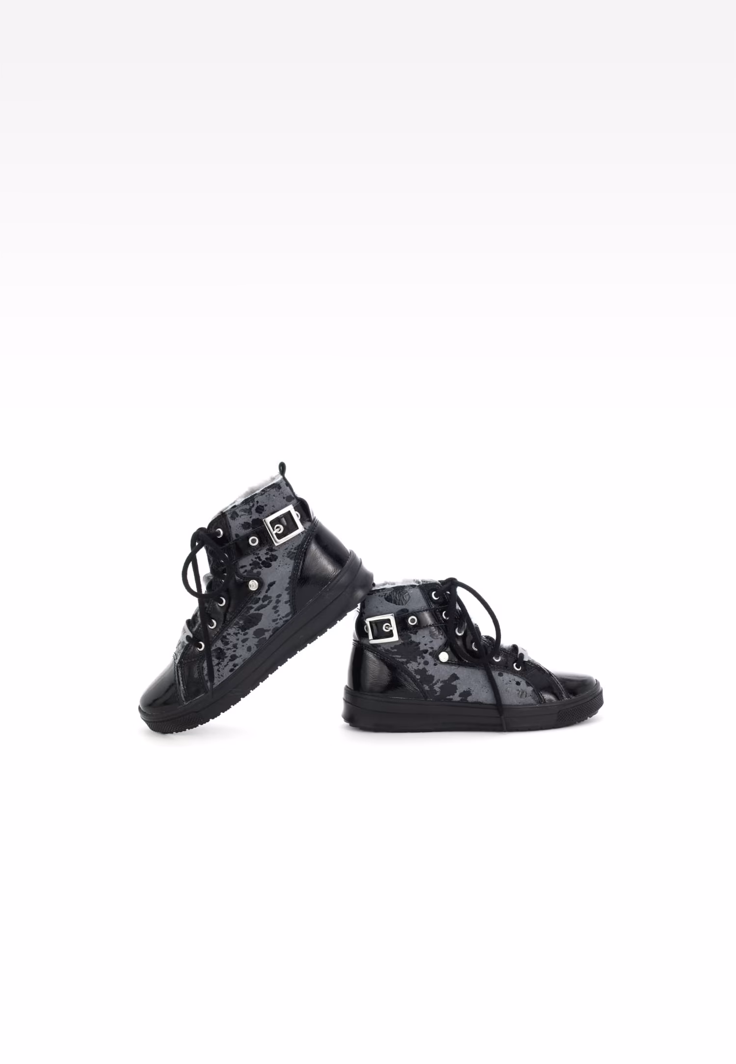 Trzewiki ocieplane BARTEK W-972840/FAC, dla dziewcząt, czarno-szary