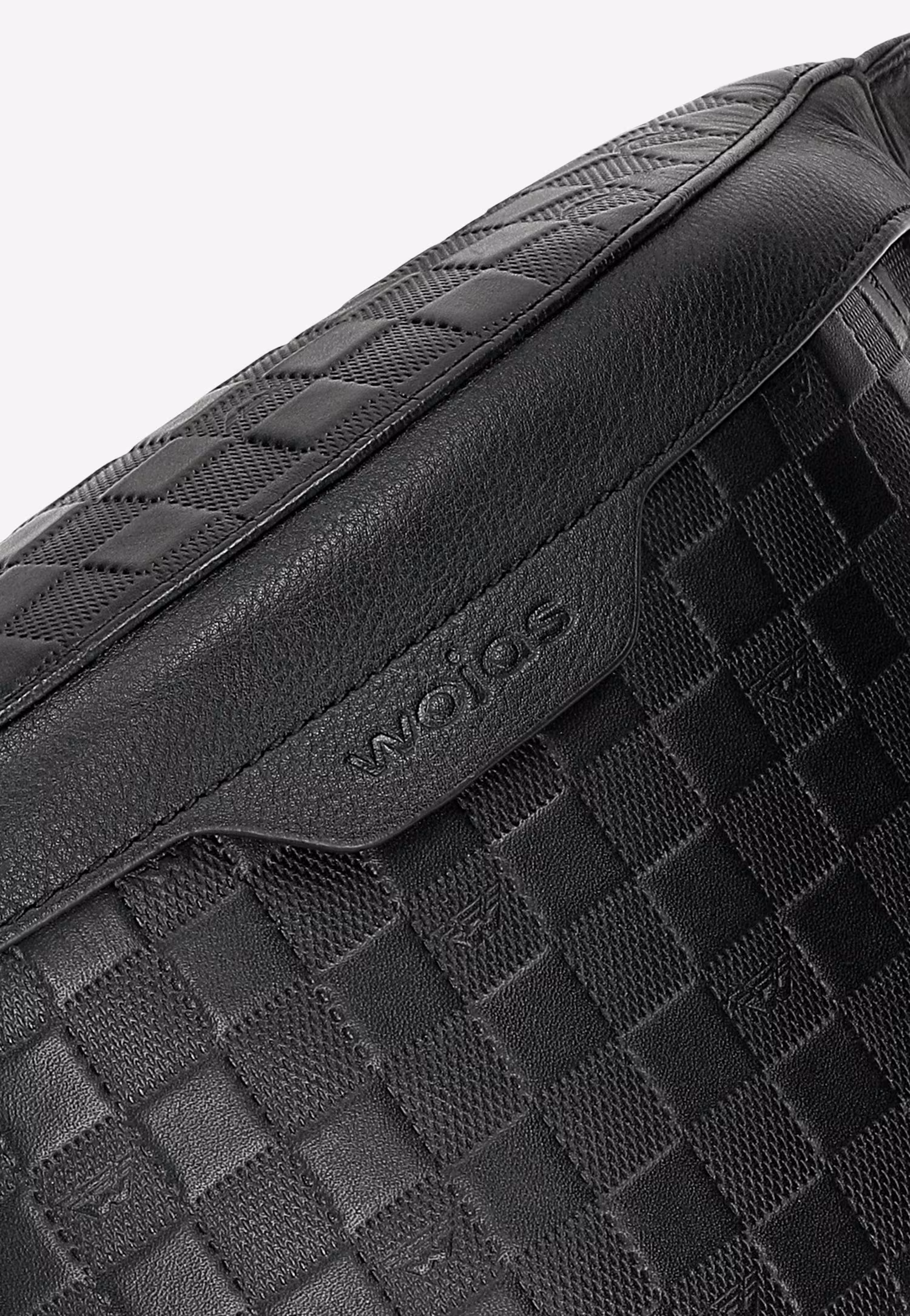 Czarna logowana nerka męska