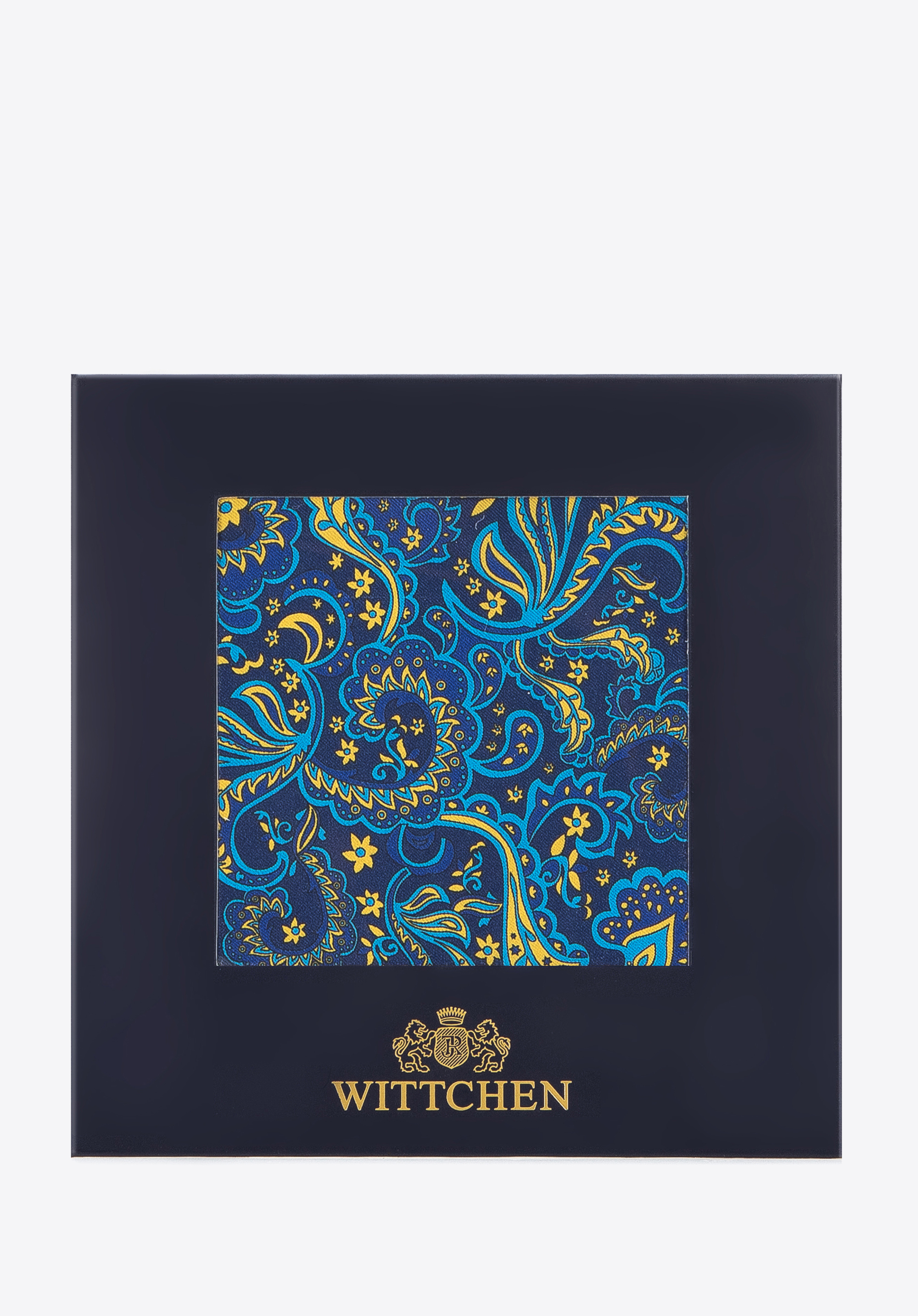 Poszetka jedwabna we wzory