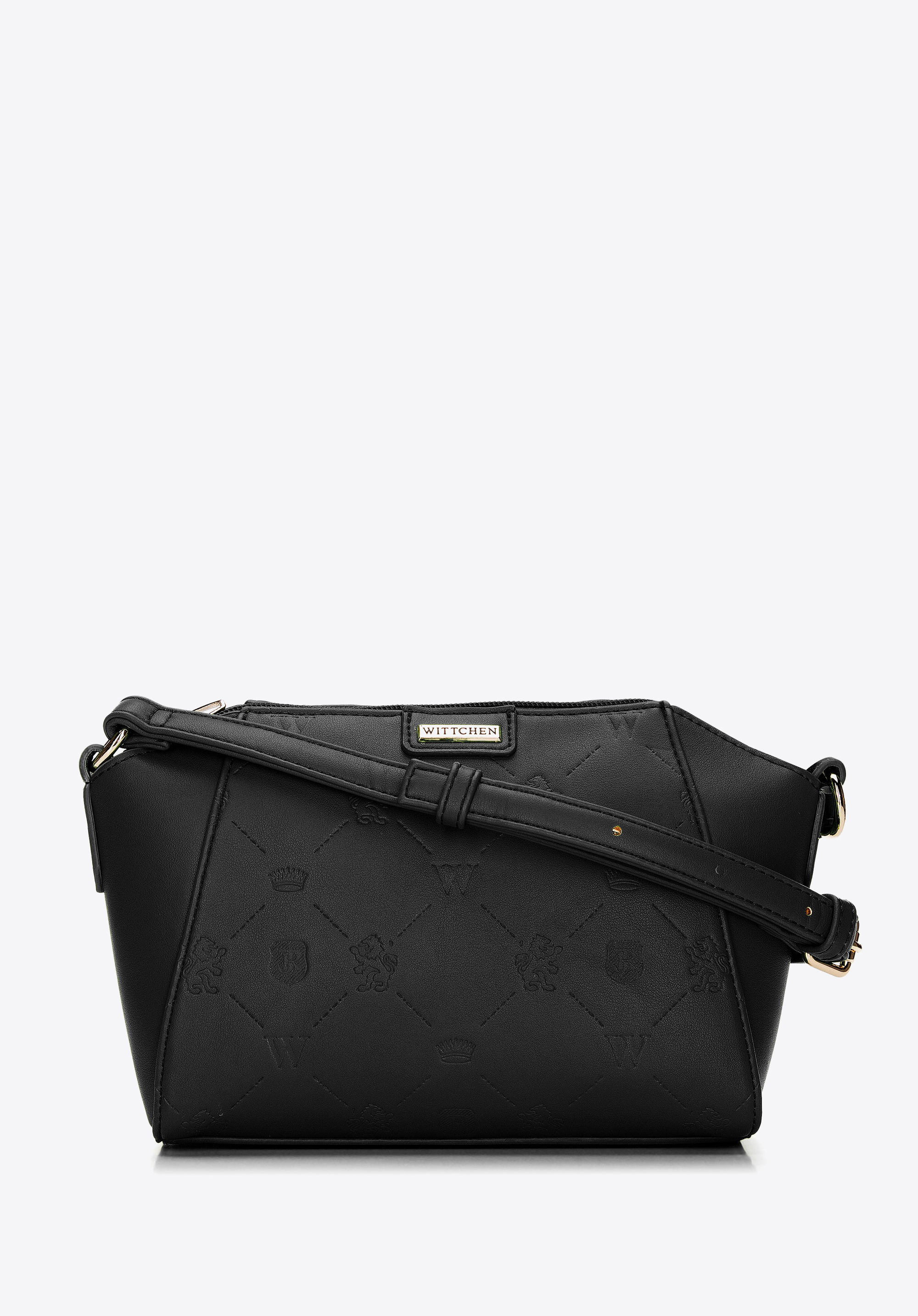 Torebka crossbody mała tłoczona w logo