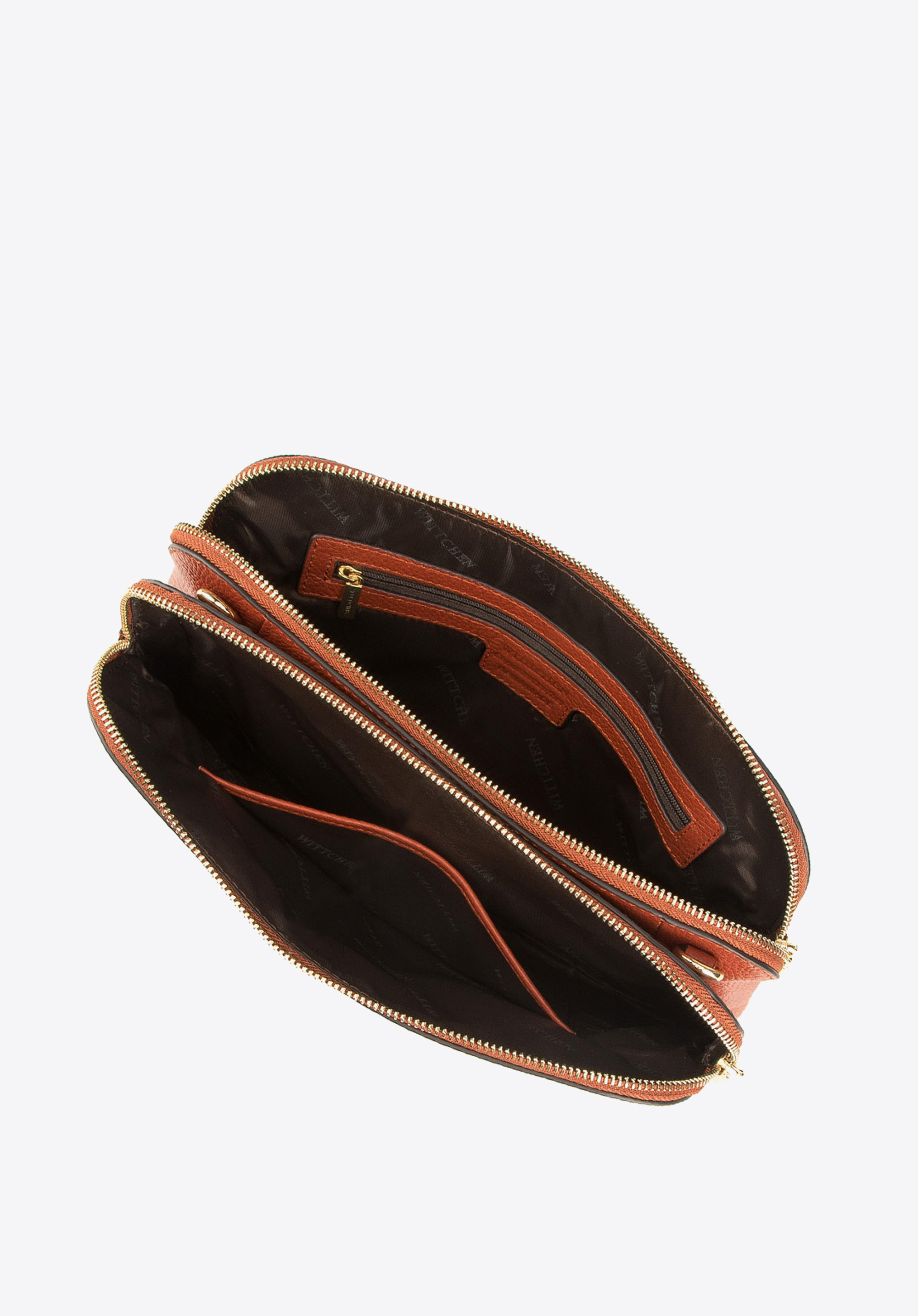 Damska listonoszka ze skóry trapezowa mała