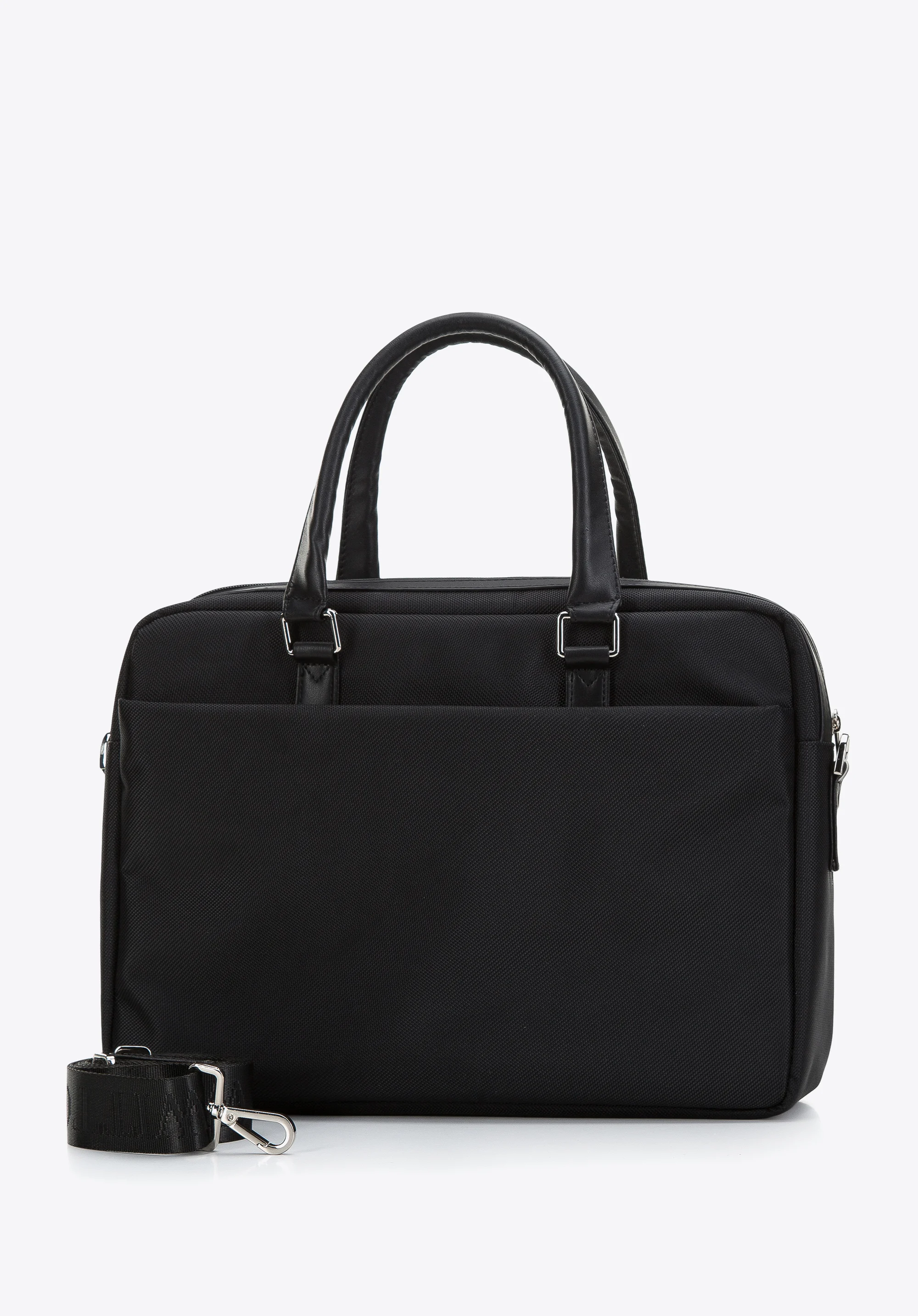 Męska torba na laptopa 15,6” z błyszczącym suwakiem