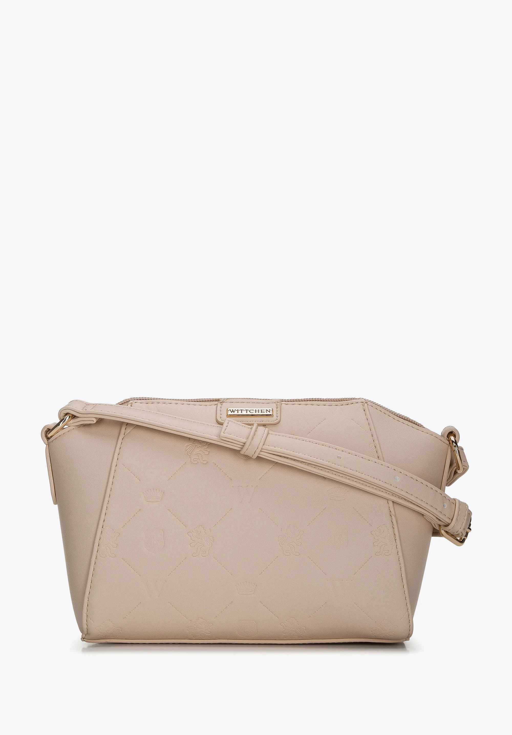 Torebka crossbody mała tłoczona w logo