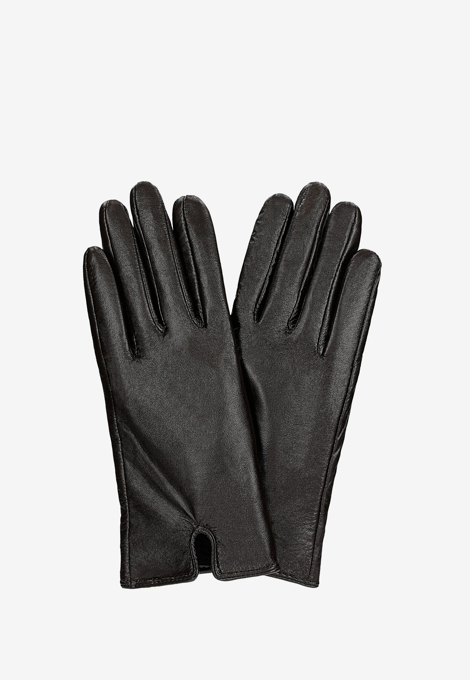 Brązowe rękawiczki damskie skórzane