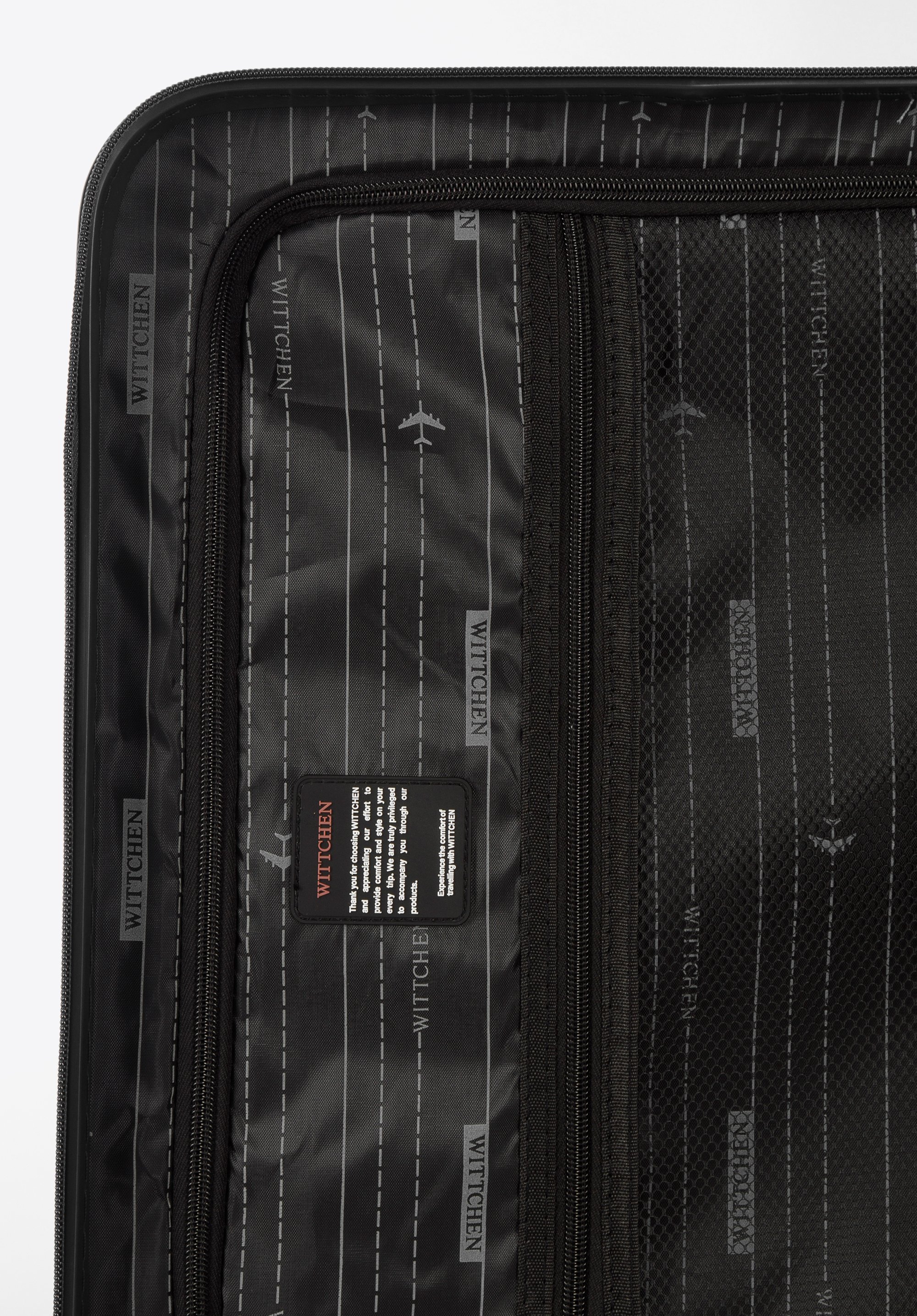 Walizka kabinowa z ABS-u w ukośne paski