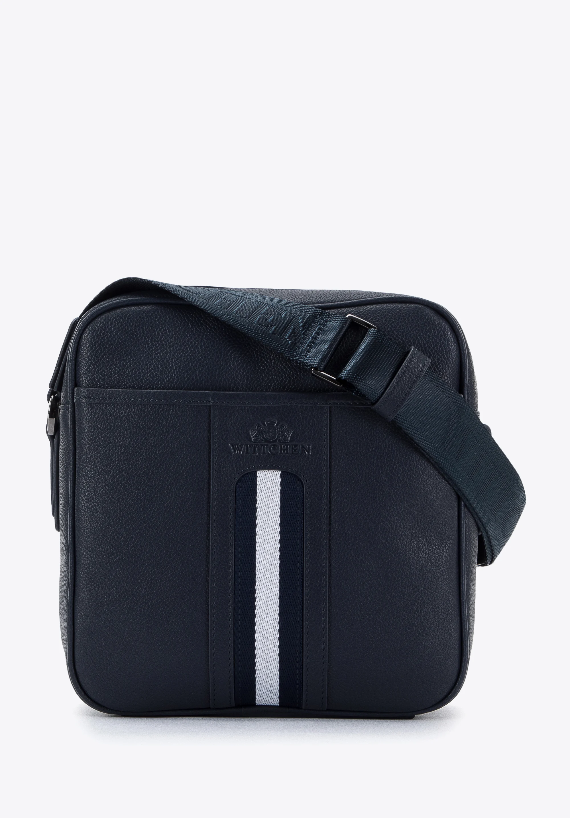 Męska listonoszka skórzana z tasiemką