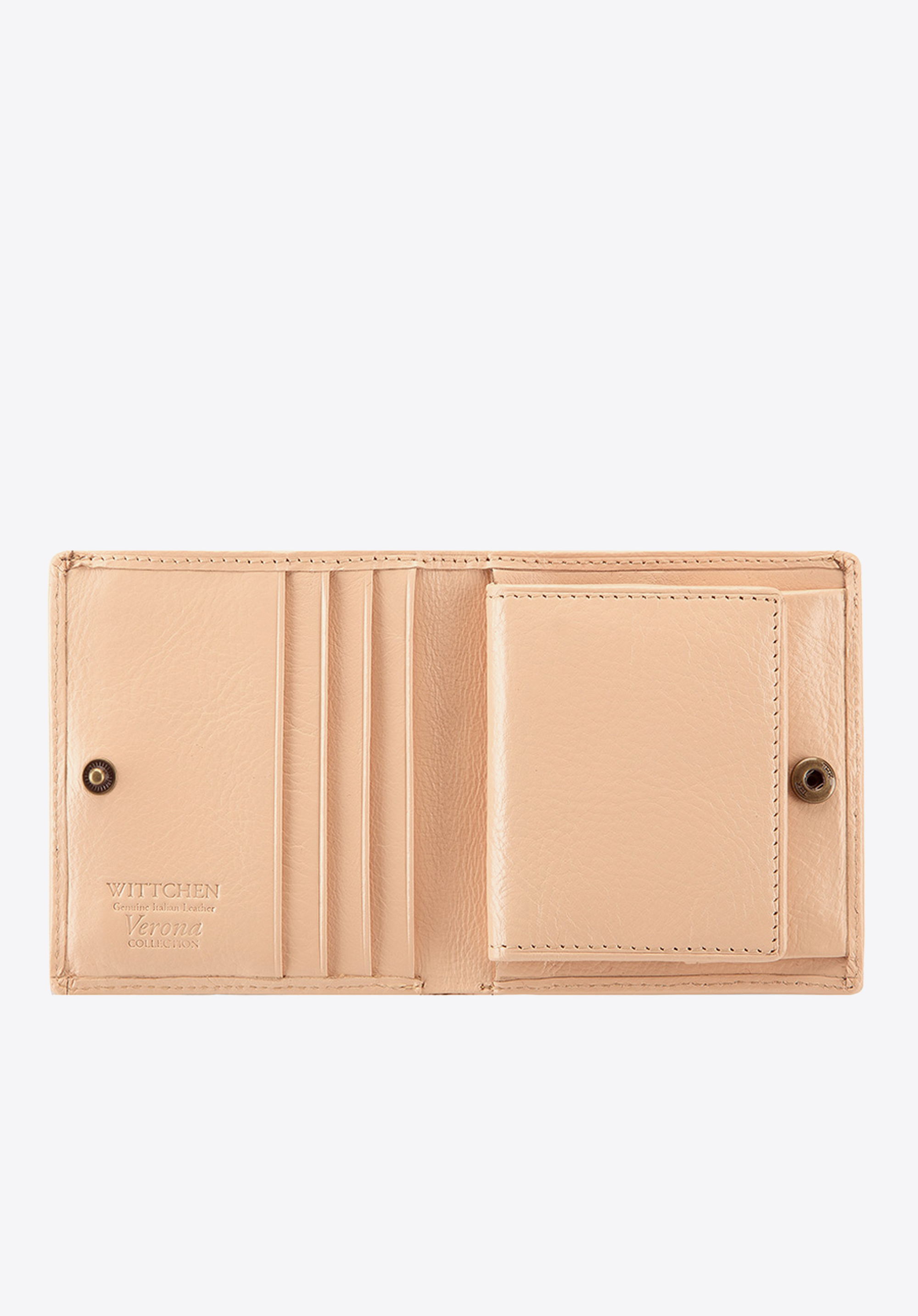 Damski portfel ze skóry lakierowany mały