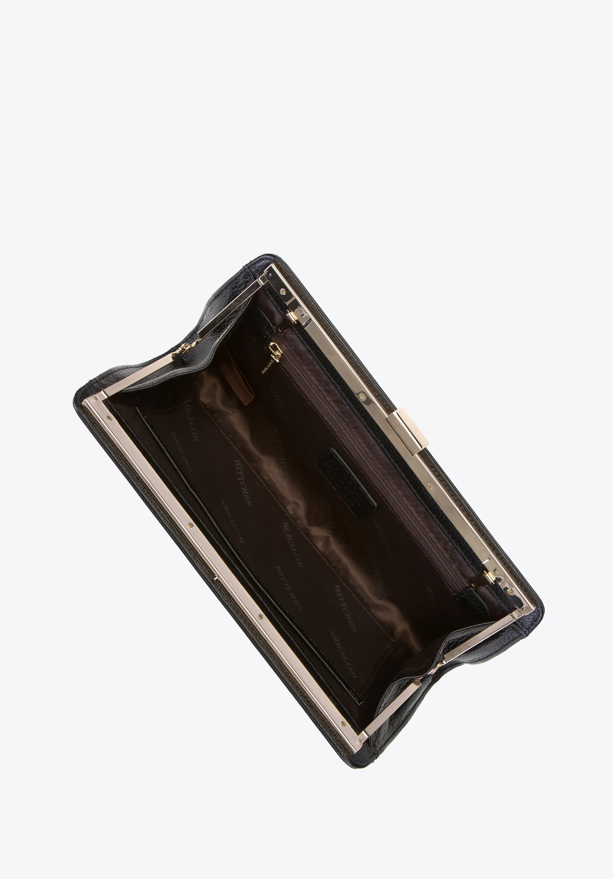 Kopertówka skórzana XXL na łańcuszku