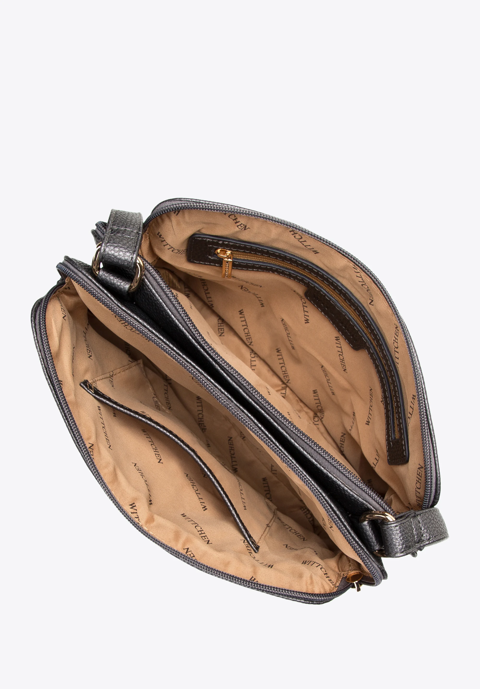 Damska listonoszka z ekoskóry dwukomorowa