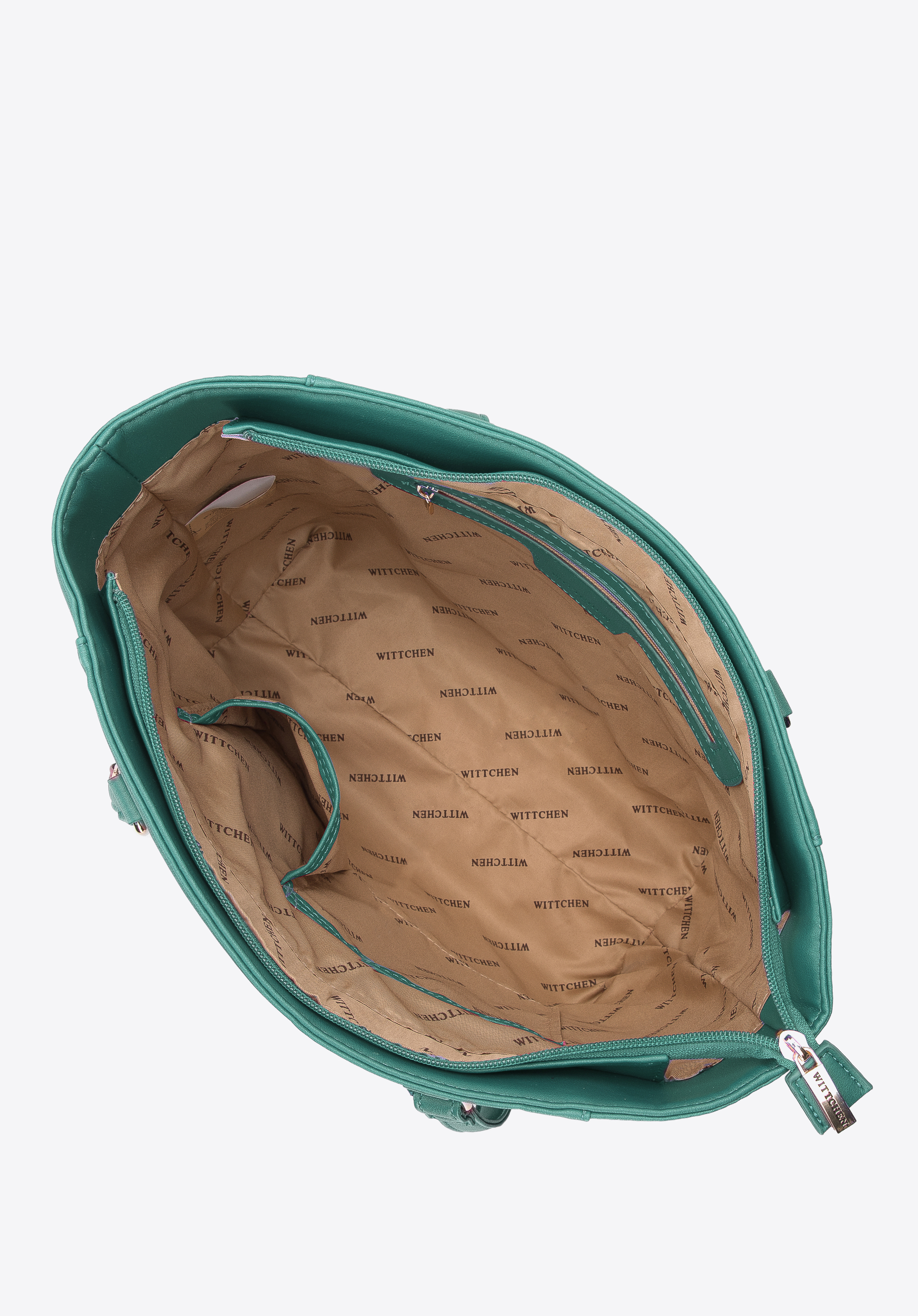 Torebka shopperka z kieszenią z przodu i chwostem