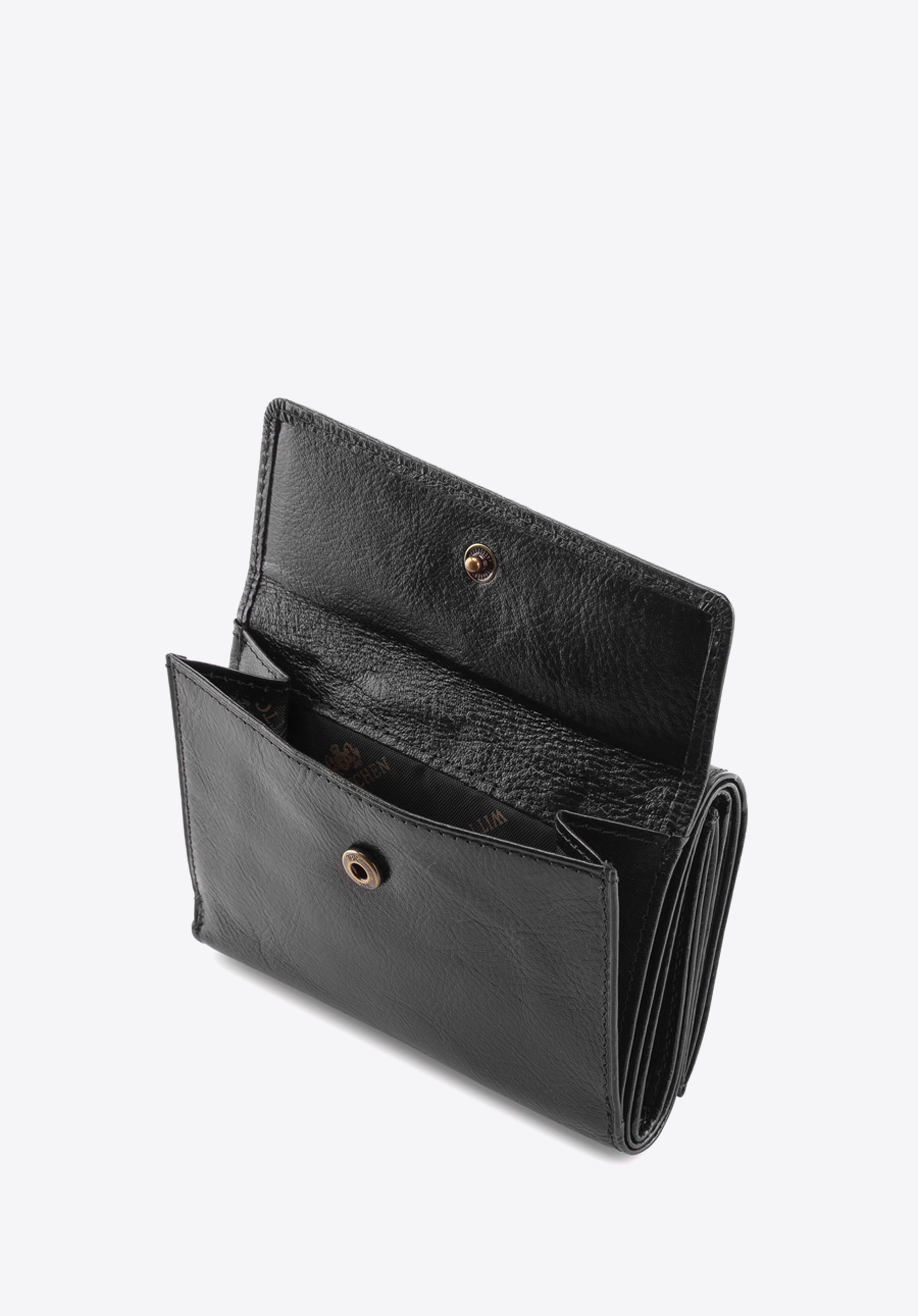 Damski portfel skórzany poziomy