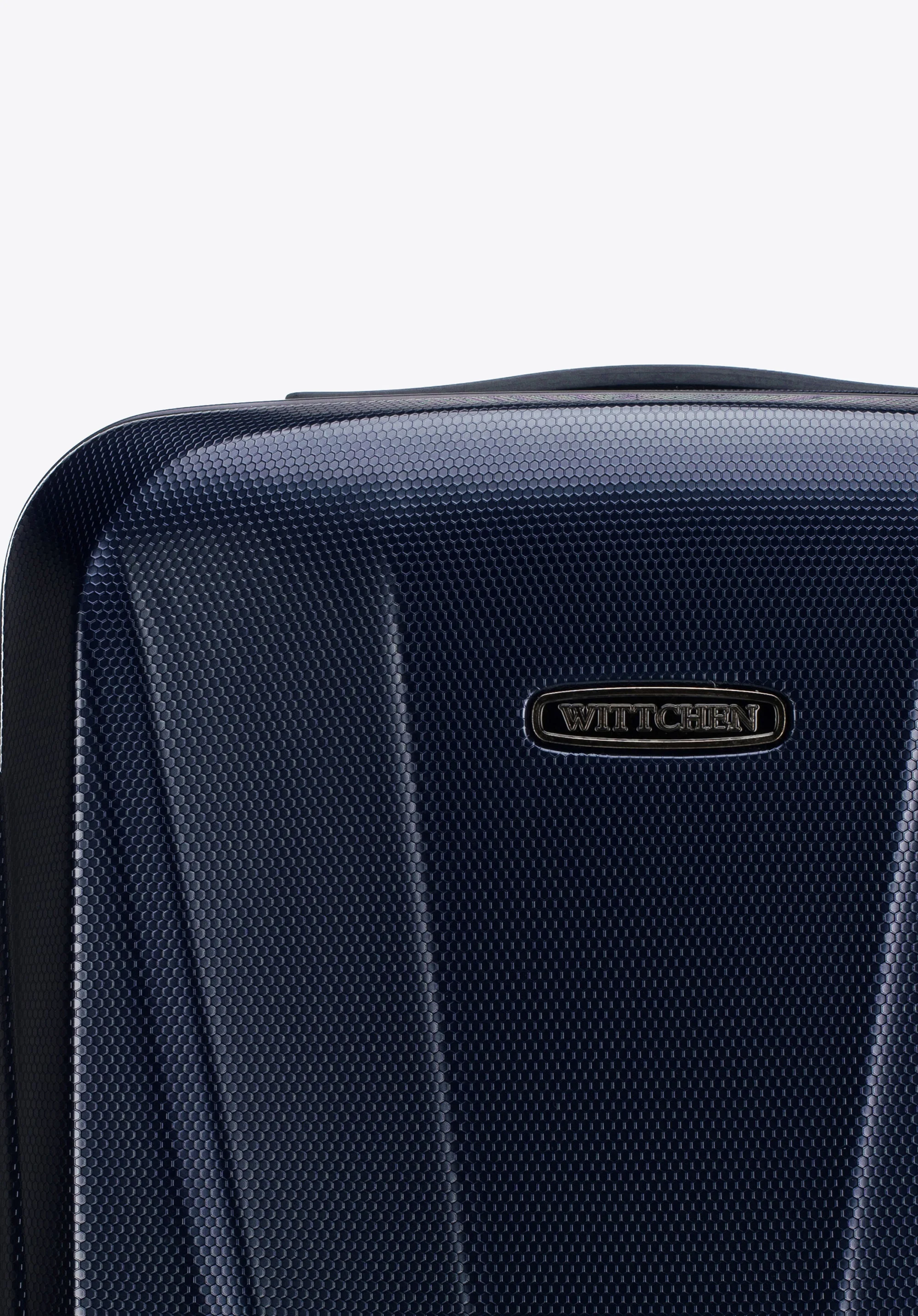 Walizka kabinowa z polikarbonu geometryczna