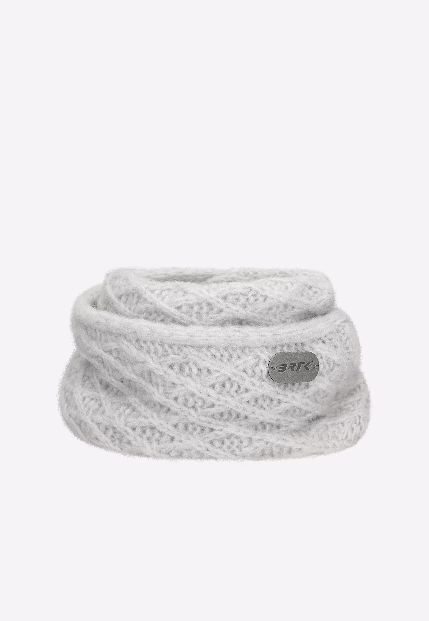 Jasnobeżowy komplet BARTEK 8560284 czapka + komin z wełną merino