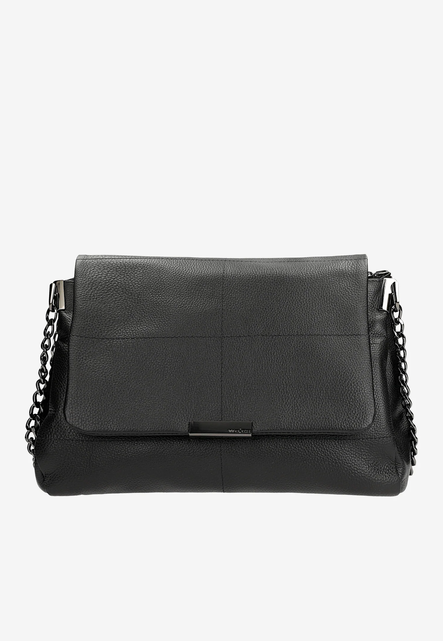 Mała beżowa skórzana torebka na co dzień