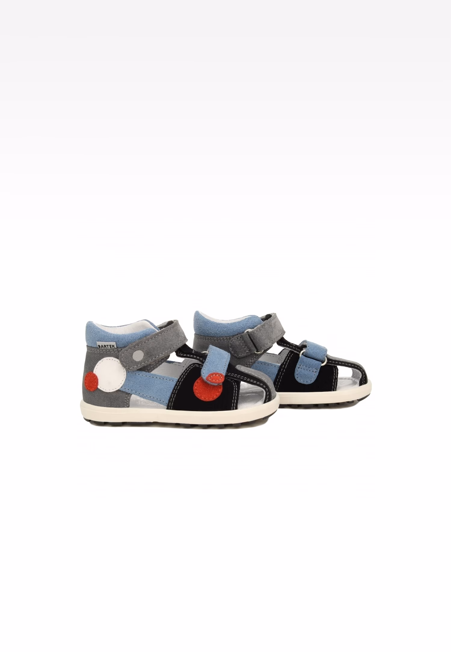 Mini first steps BARTEK 71179-0015, dla chłopców, czarno-szaro-niebieski