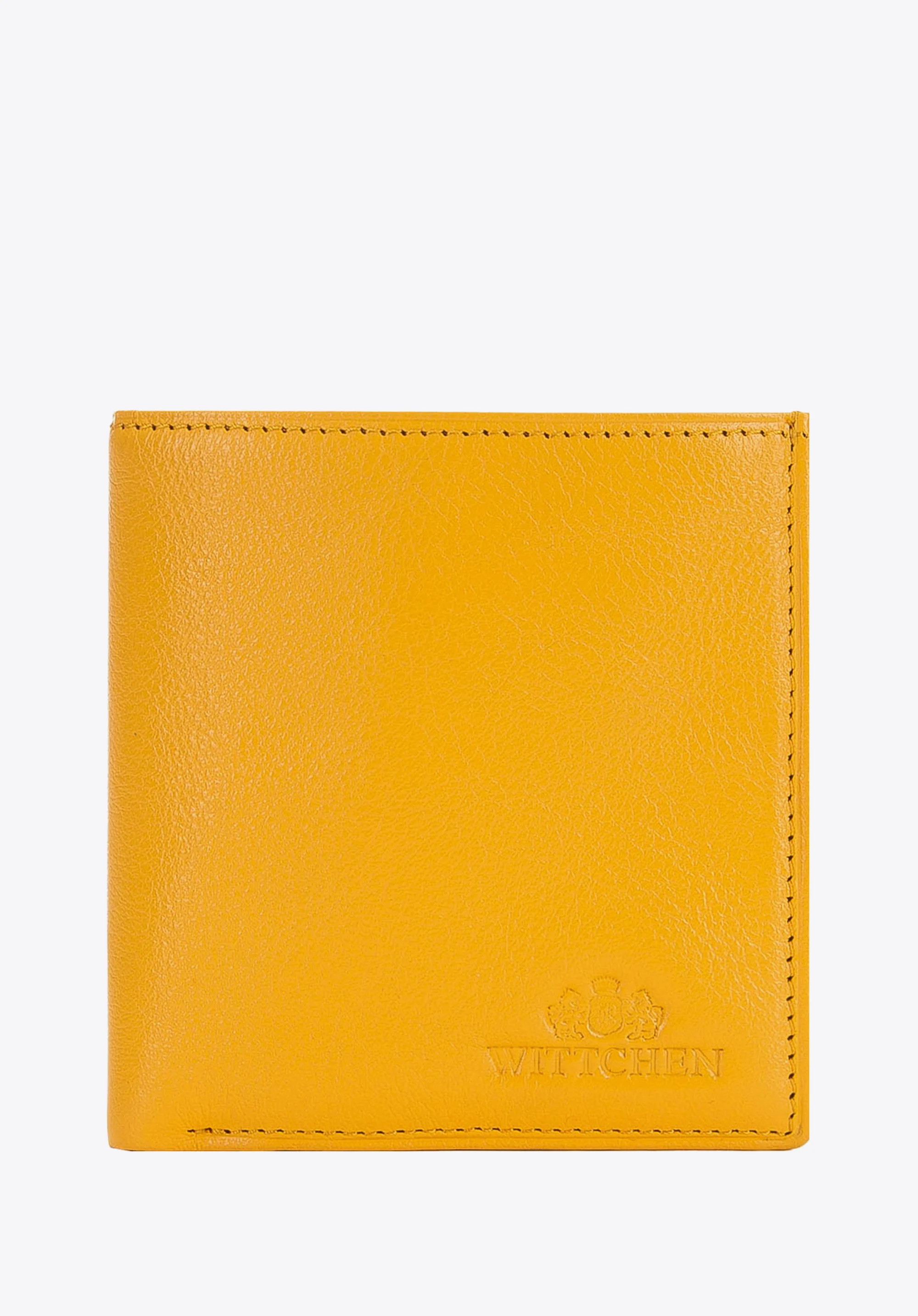 Mały skórzany portfel damski