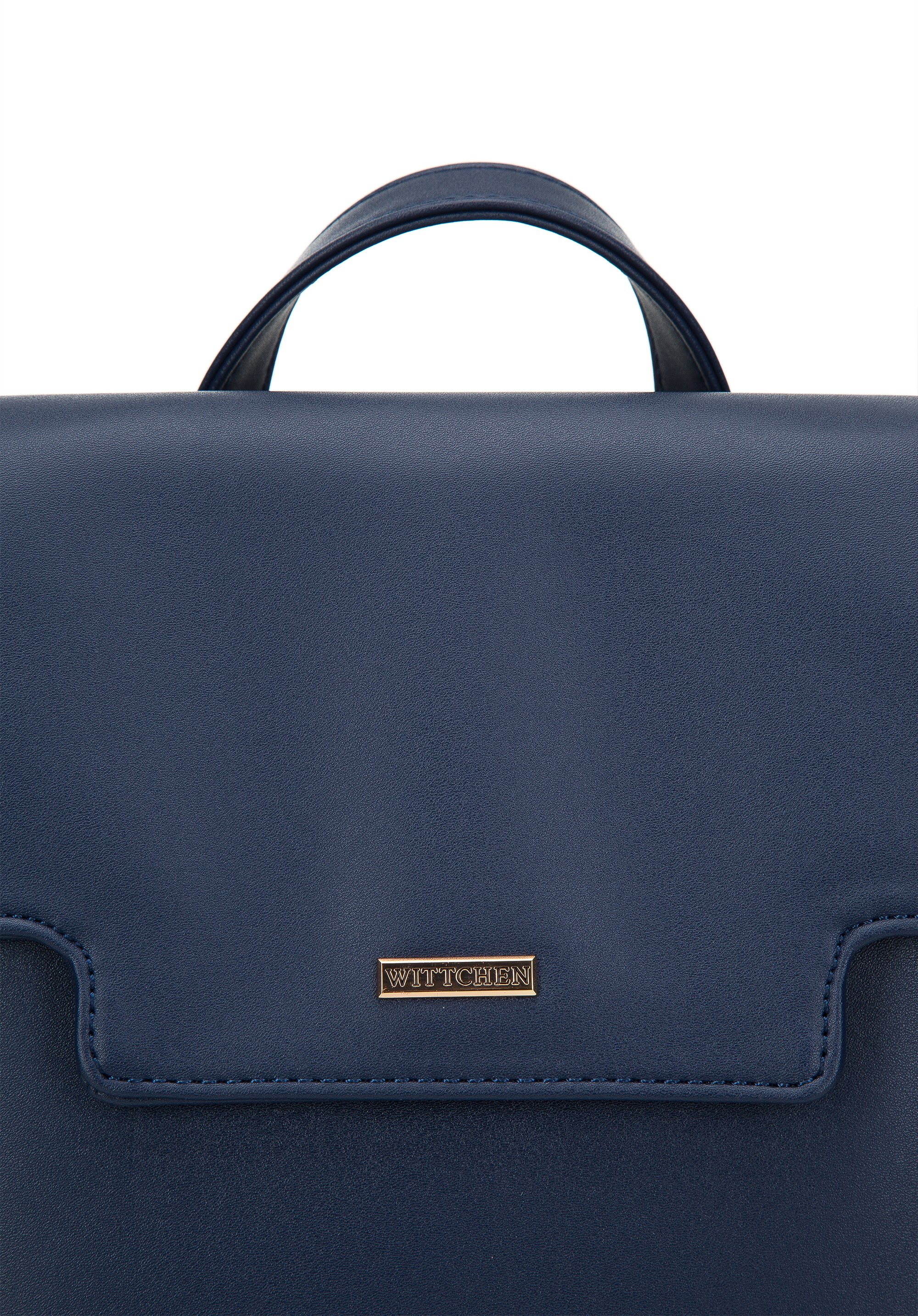 Damski plecak z ekoskóry z wyciętą klapą