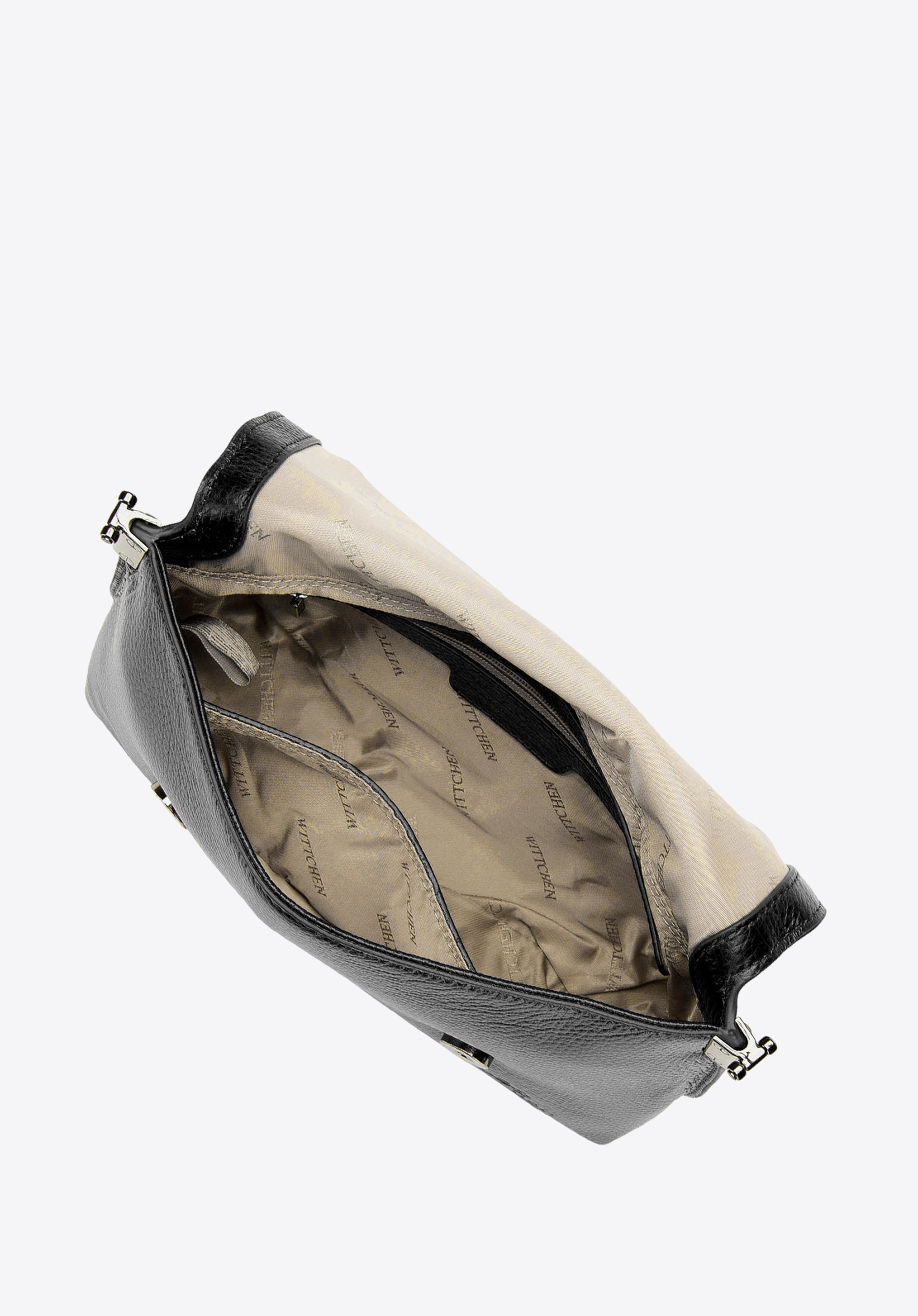 Damska listonoszka skórzana z grubym łańcuchem