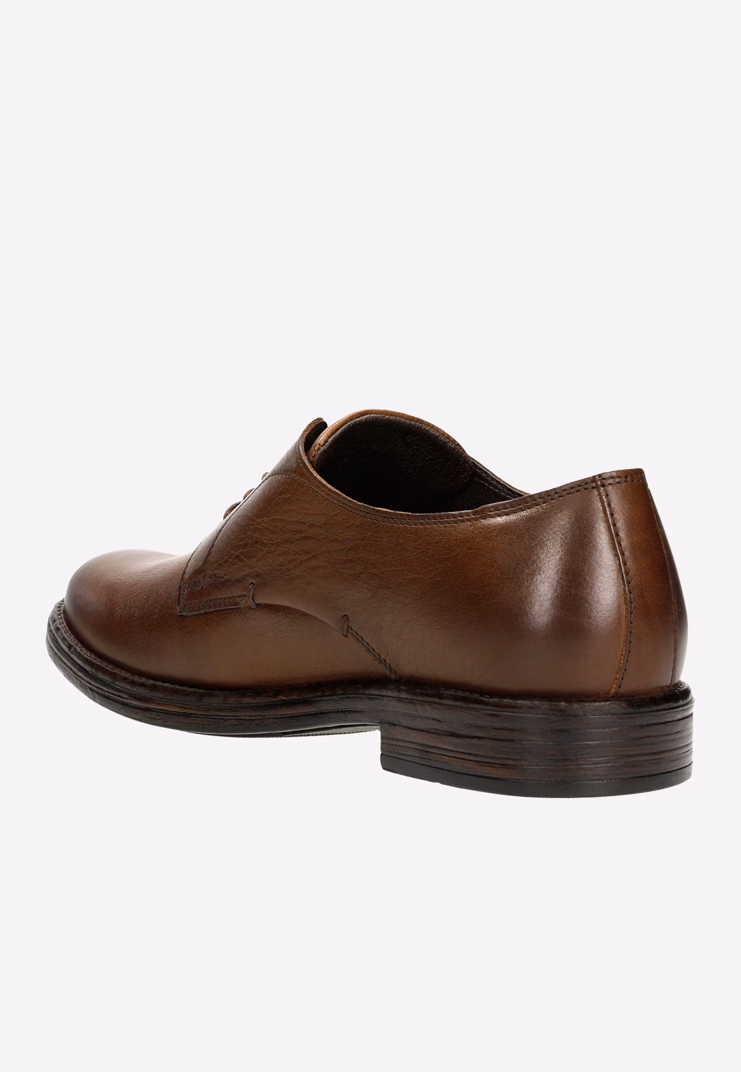 Brązowe klasyczne półbuty męskie w stylu miejskim