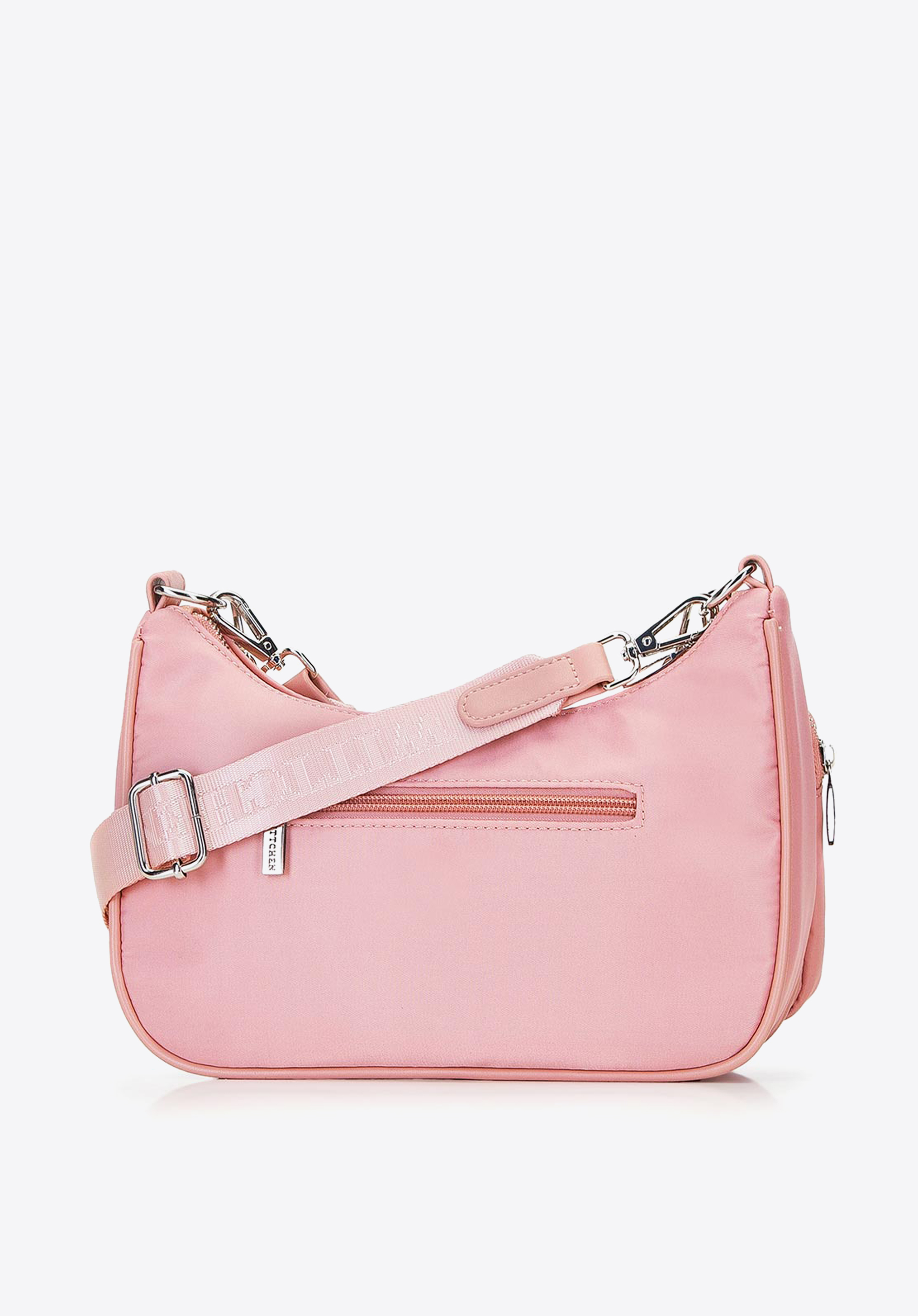 Torebka rogal z tkaniny z saszetką