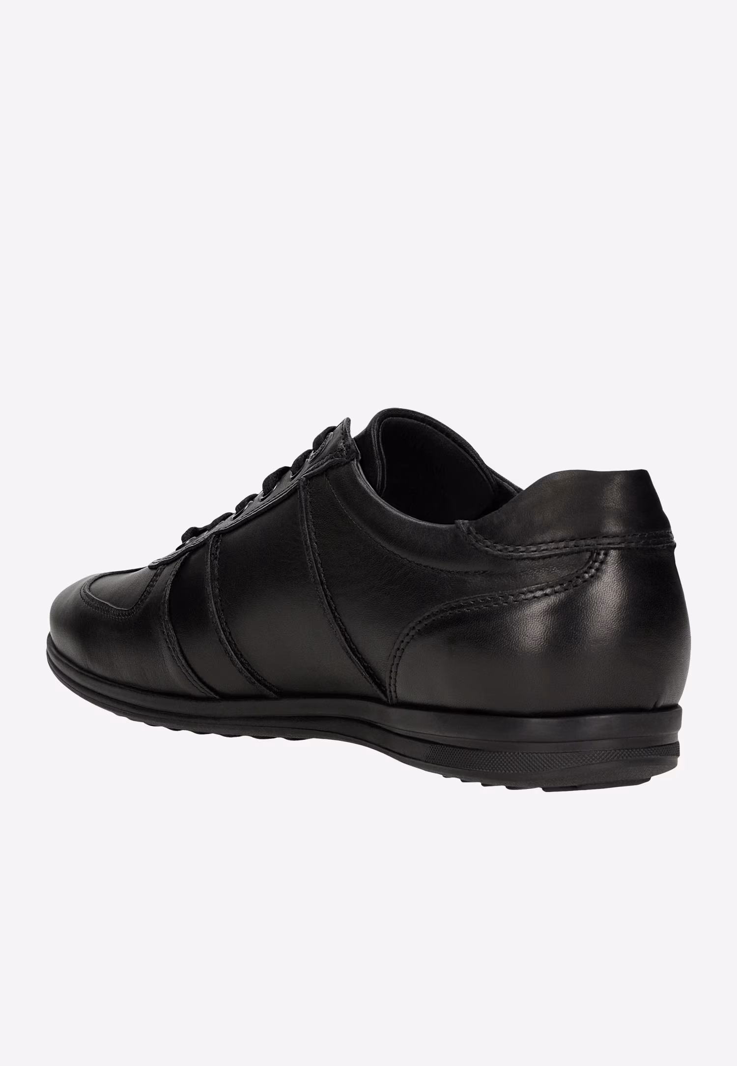 Jasnobrązowe sneakersy męskie ze skóry licowej