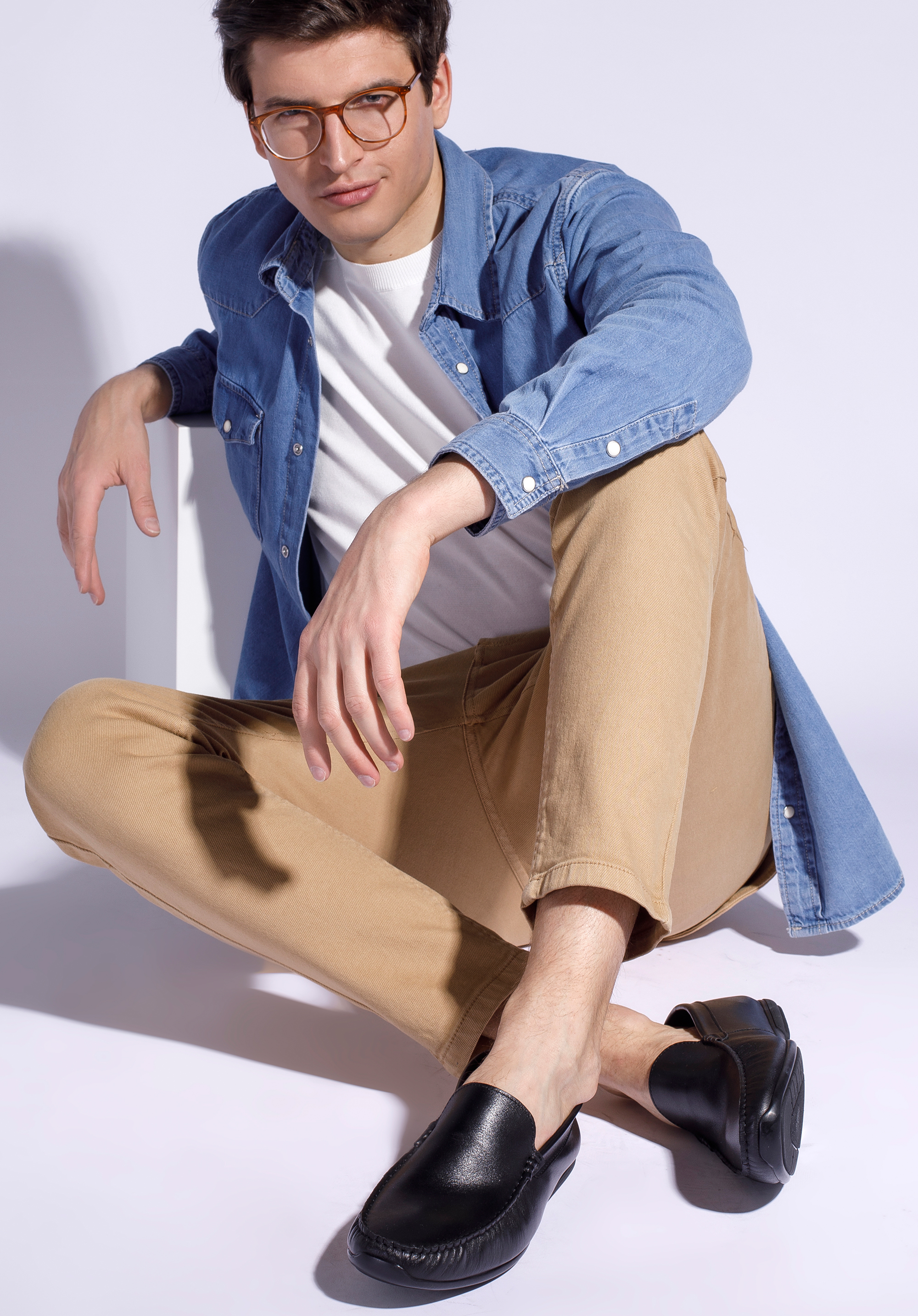 Męskie mokasyny skórzane klasyczne