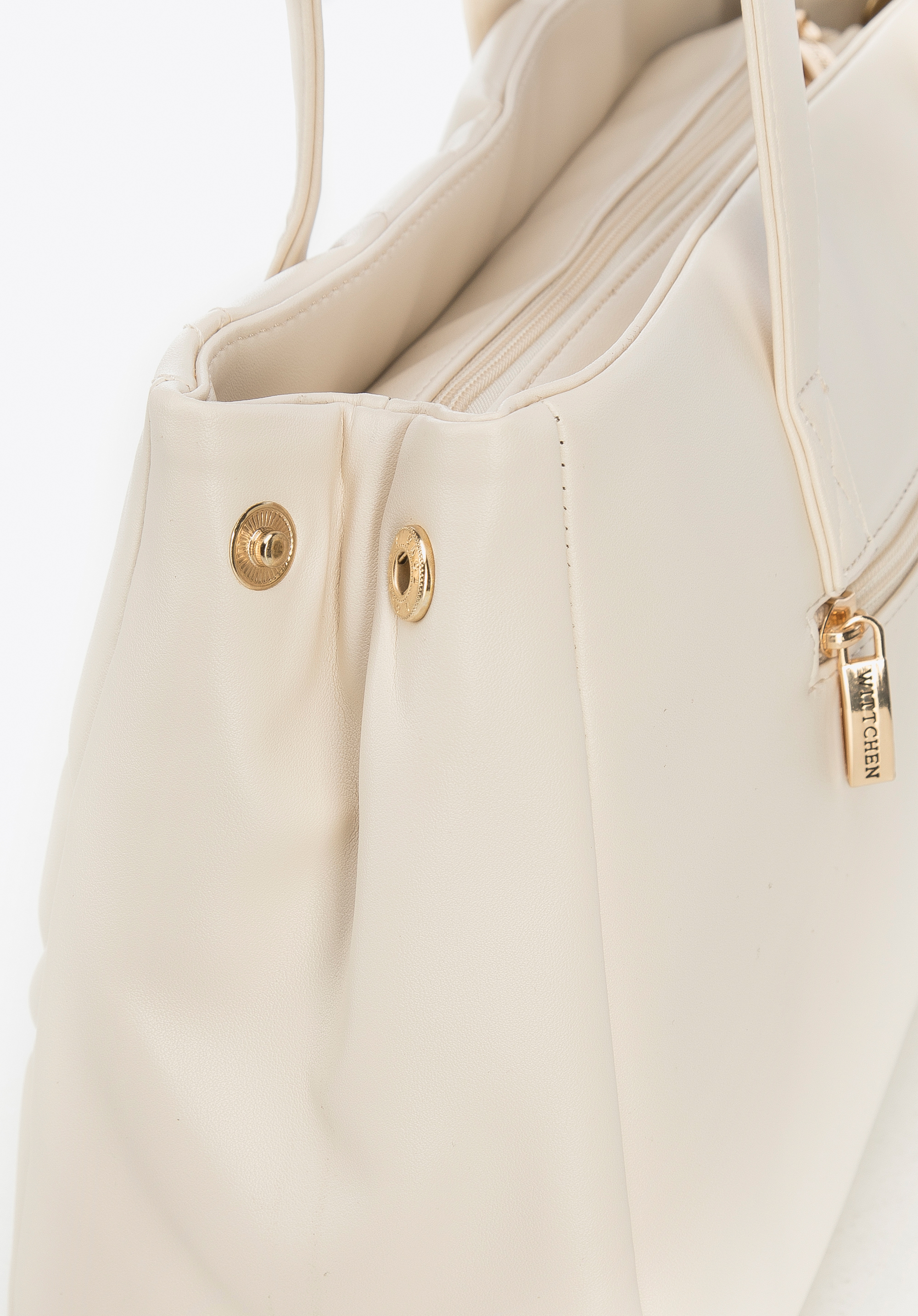 Torebka shopperka z pikowanej ekoskóry